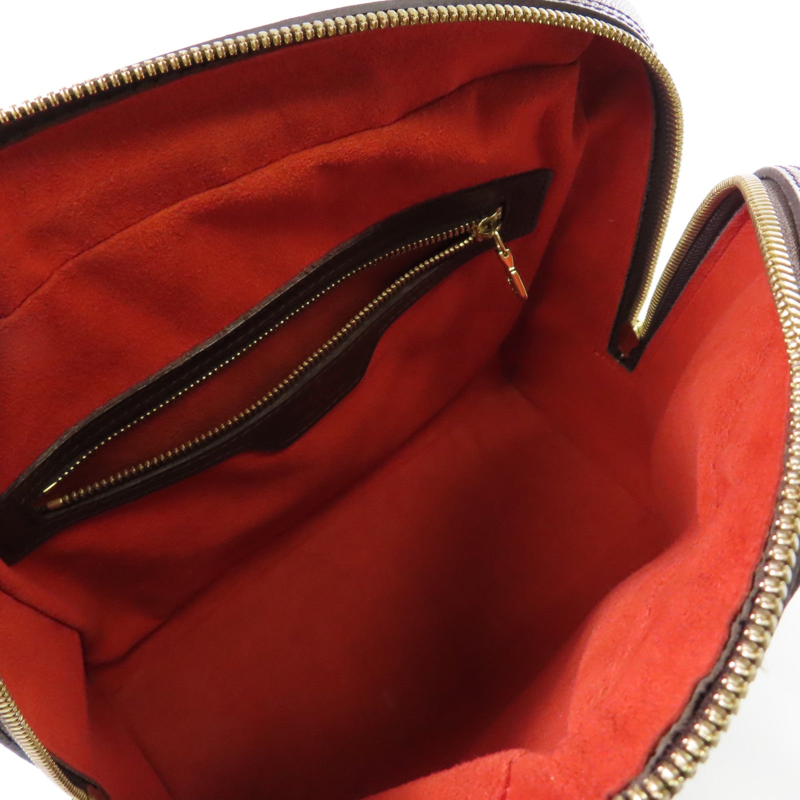 LOUIS VUITTON Damier Triana Handbag金扣手挽袋啡色