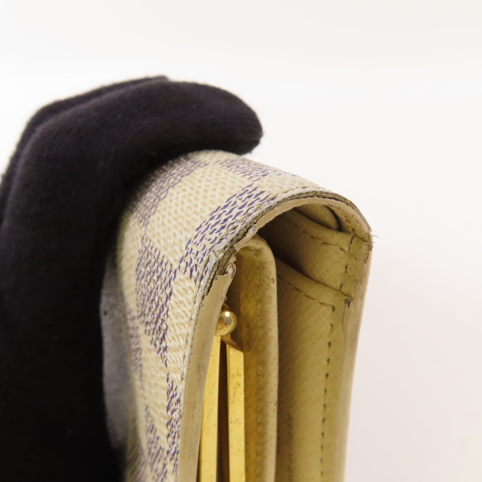 LOUIS VUITTON 【激減優惠】Damier Azur Portefeuille Viennois Wallet金扣錢包