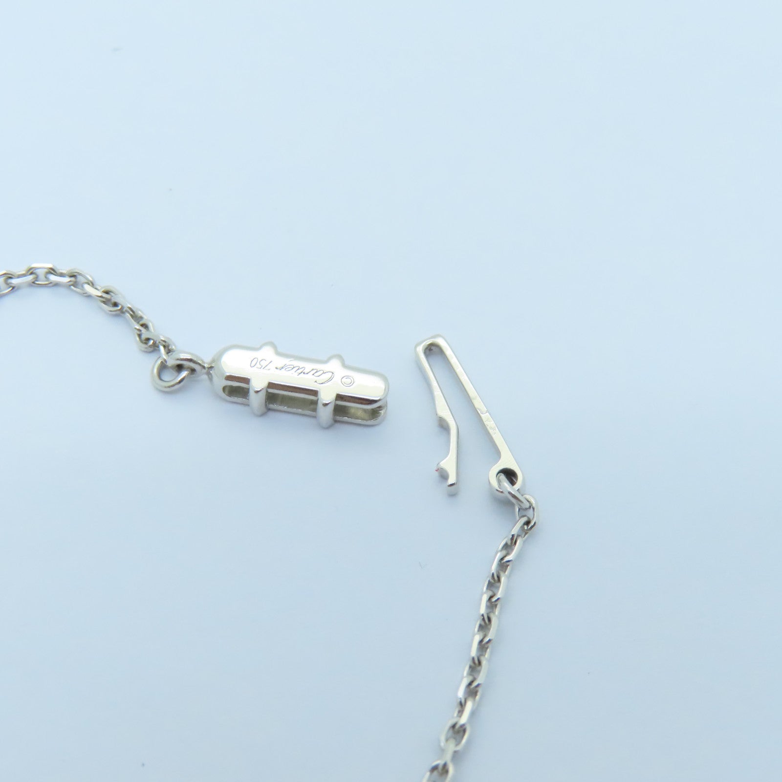 CARTIER 【激減優惠】18K白金C heart Diamond Necklace項鍊