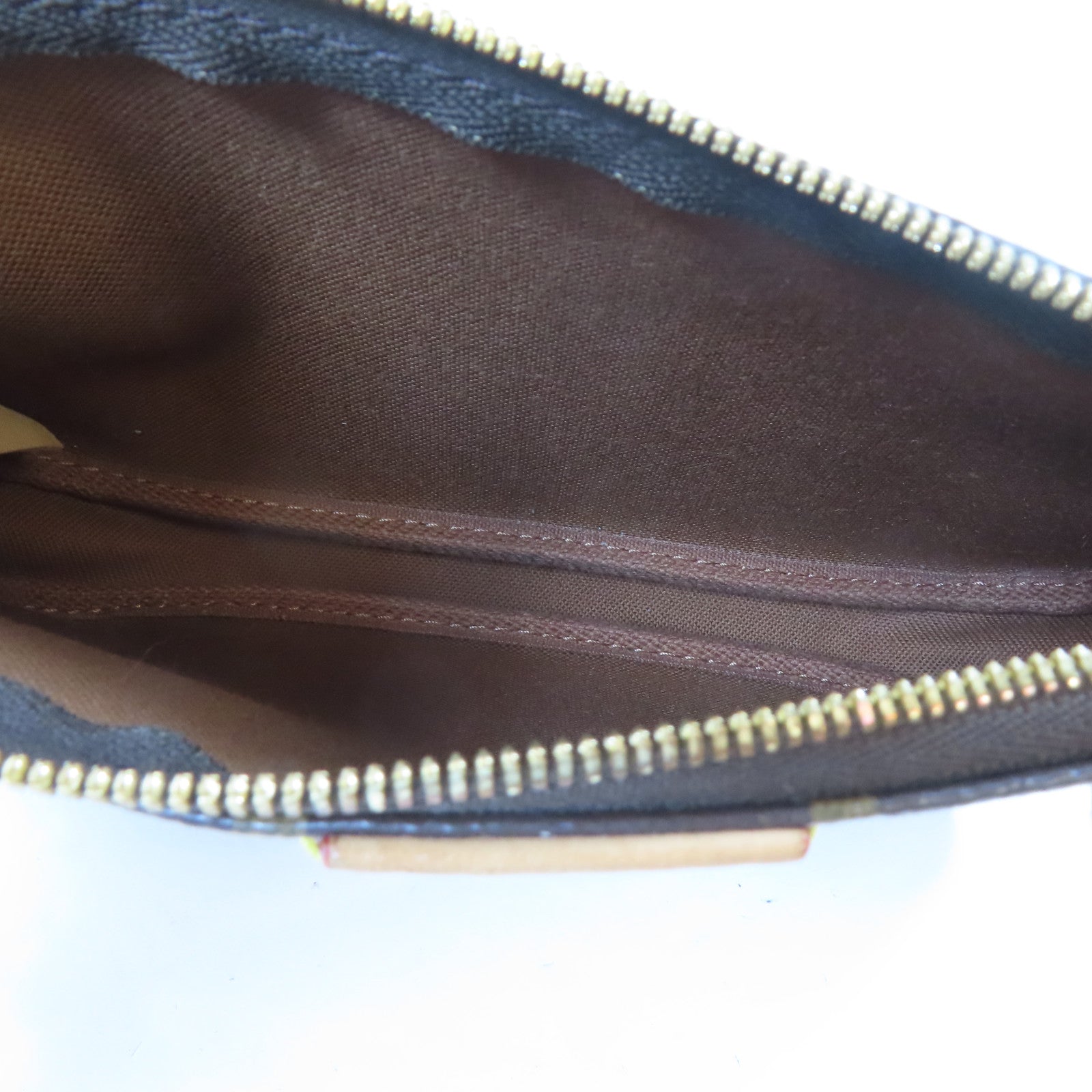 LOUIS VUITTON Monogram Multi Pochette Accessoires金扣手挽肩背兩用袋啡色