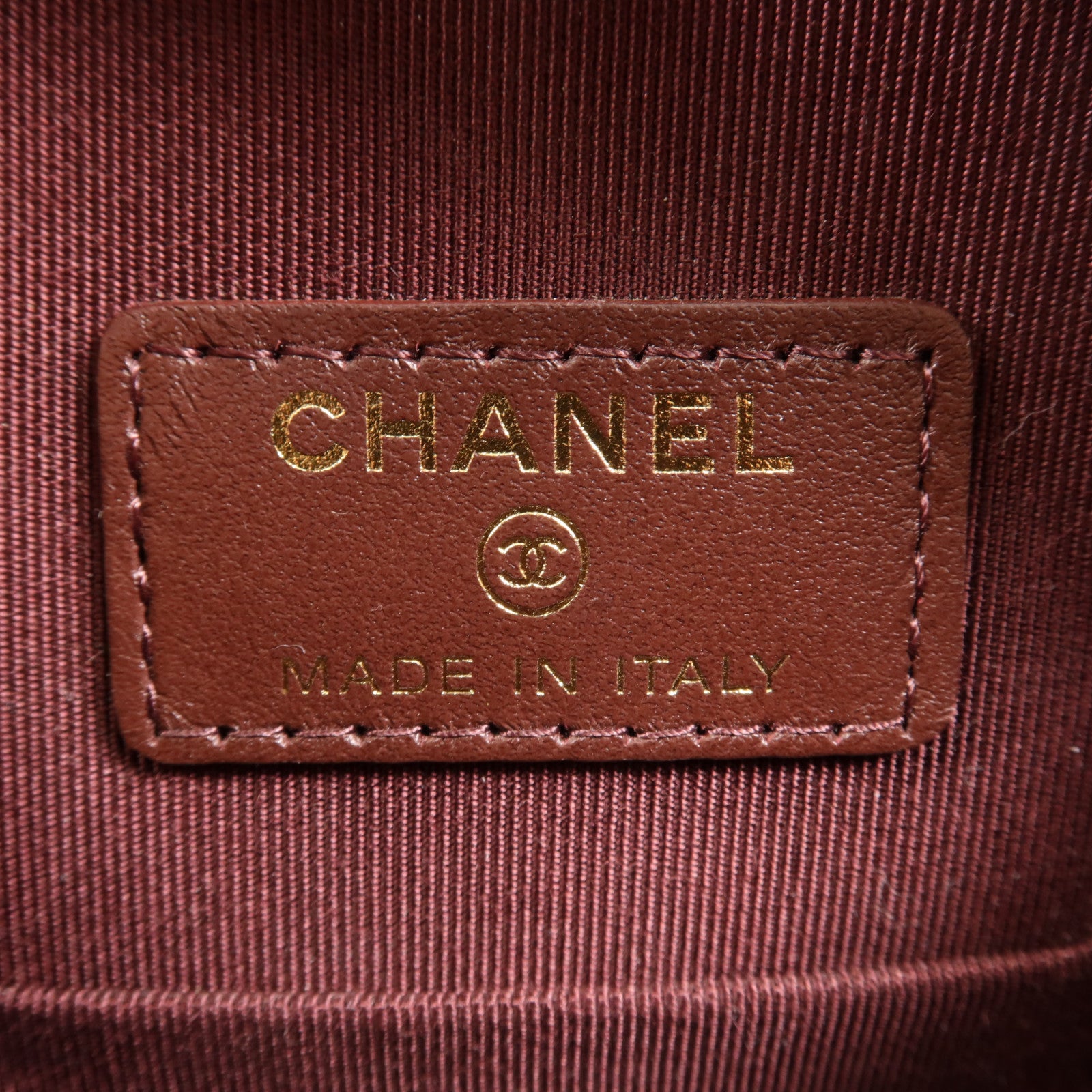 CHANEL 牛皮皮革Chain Shoulder金扣鏈帶肩背袋