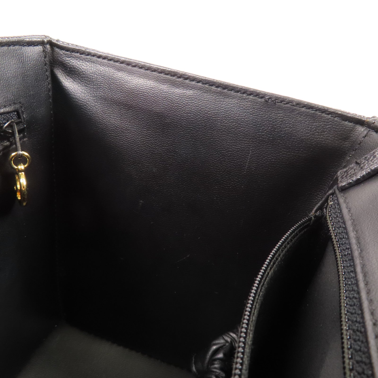 CHANEL 牛皮皮革2 Way Shoulder Bag金扣鏈帶手挽肩背兩用袋