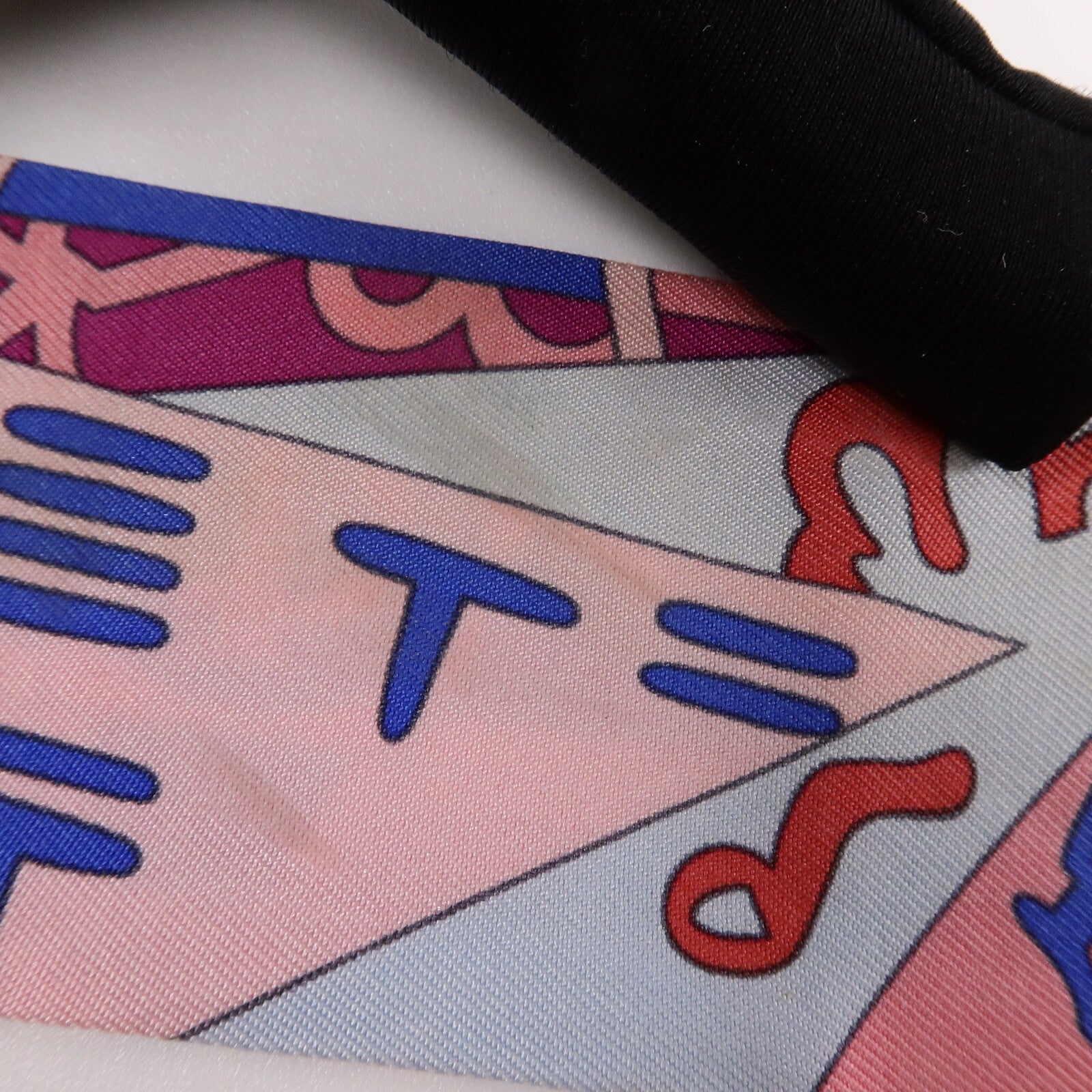 HERMES 絲質Twilly絲巾Pink