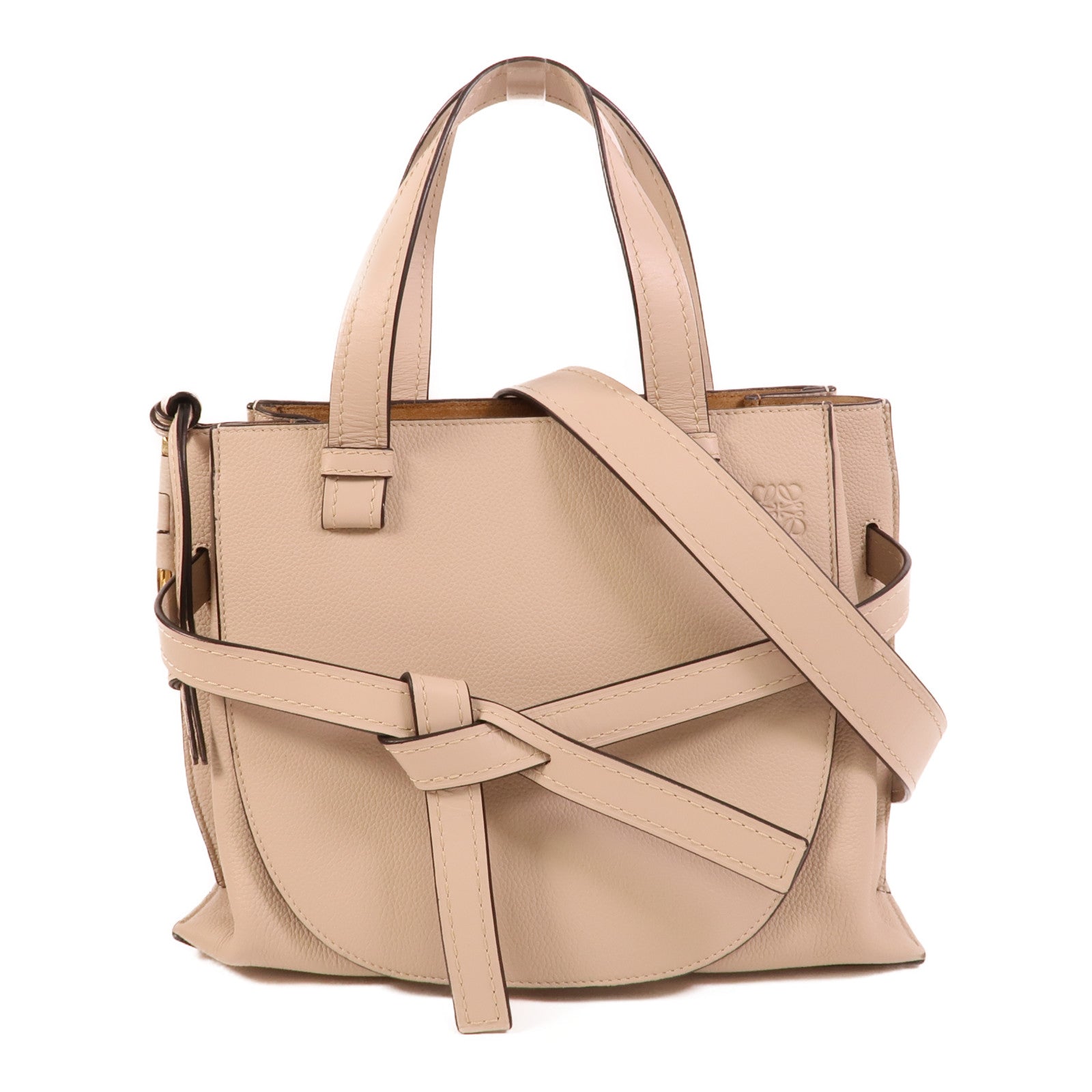 LOEWE 牛皮皮革Gate Top Handle手挽肩背兩用袋