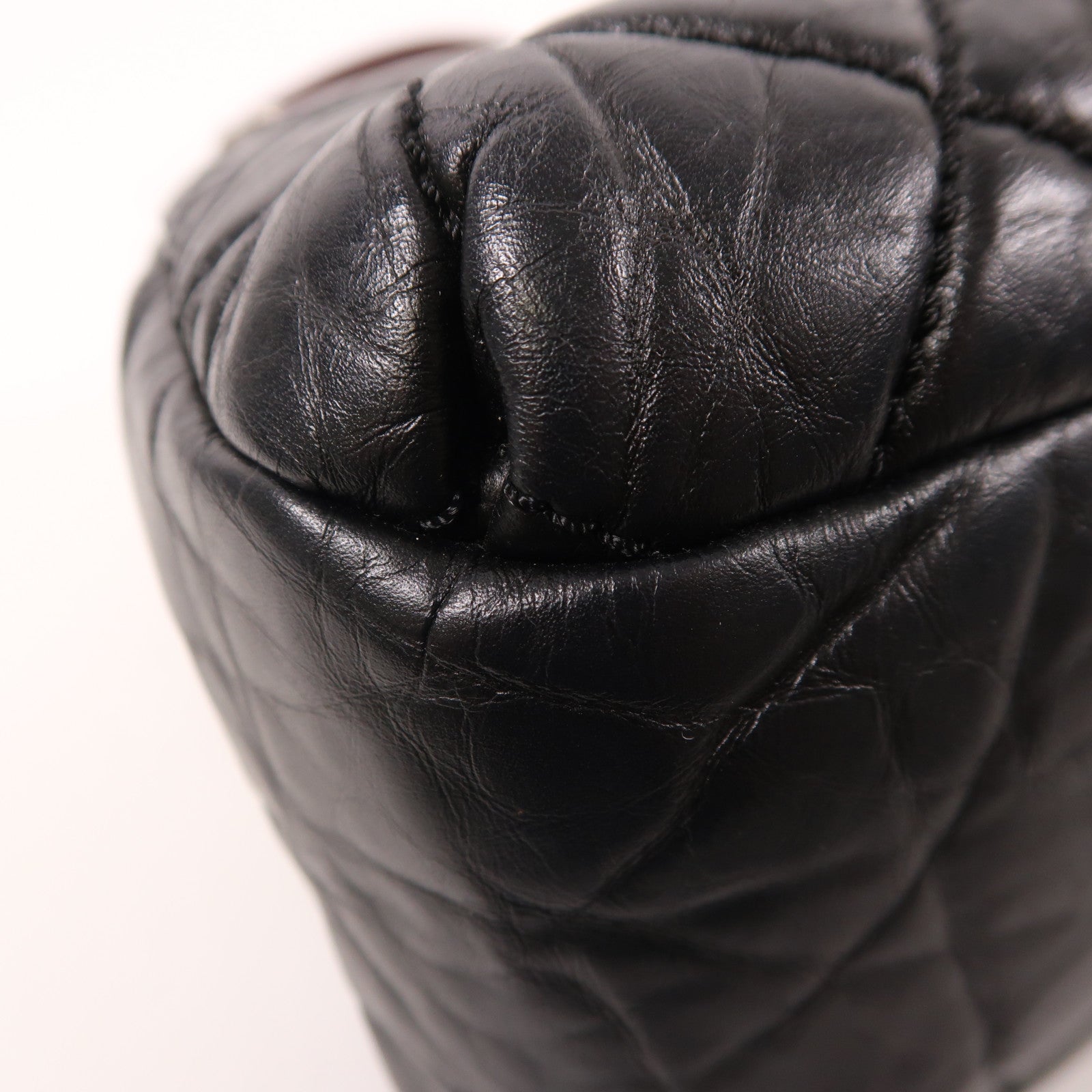 CHANEL Tweed/牛皮皮革Chain Shoulder鏈帶肩背袋