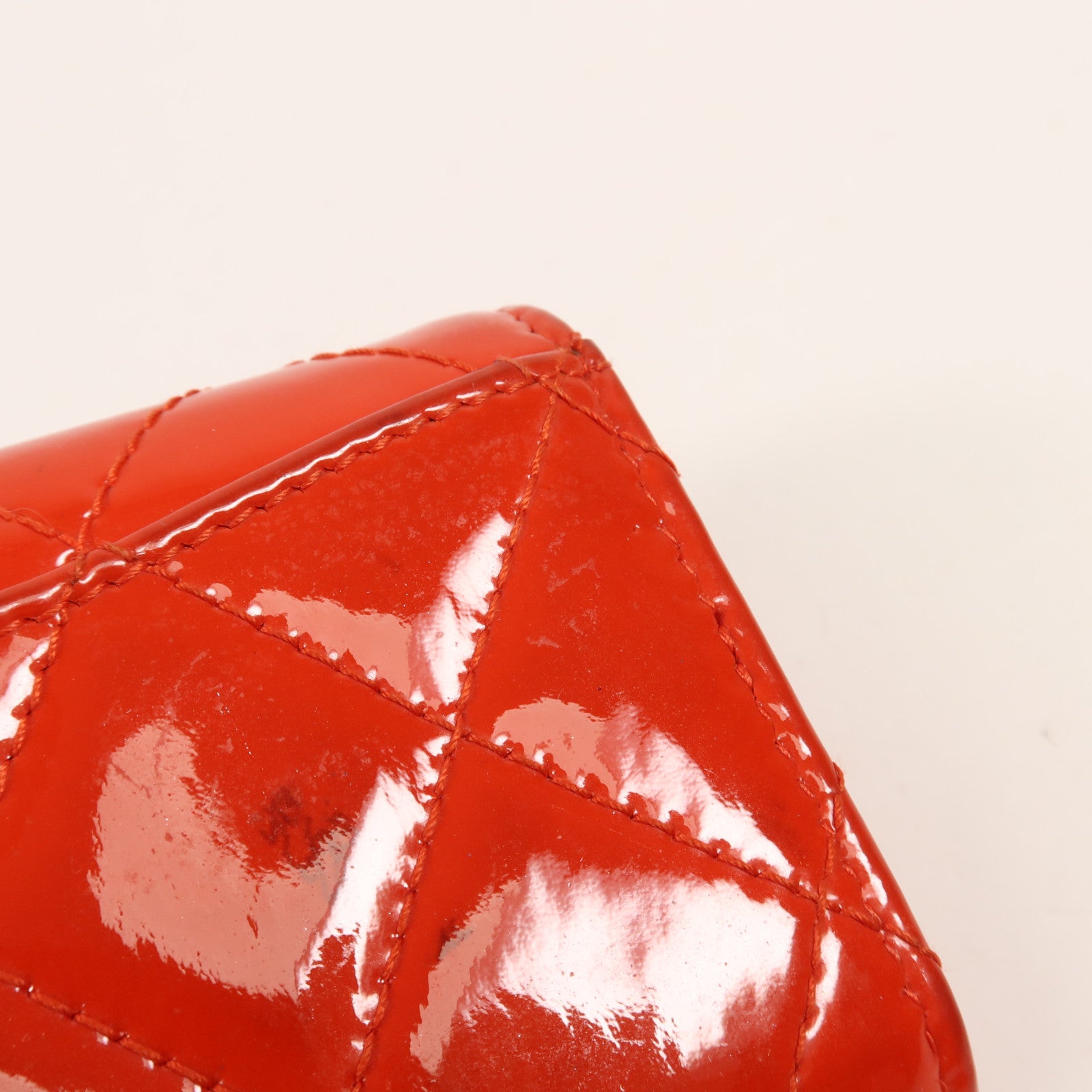 CHANEL 漆皮皮革Key Holder銀扣鑰匙包