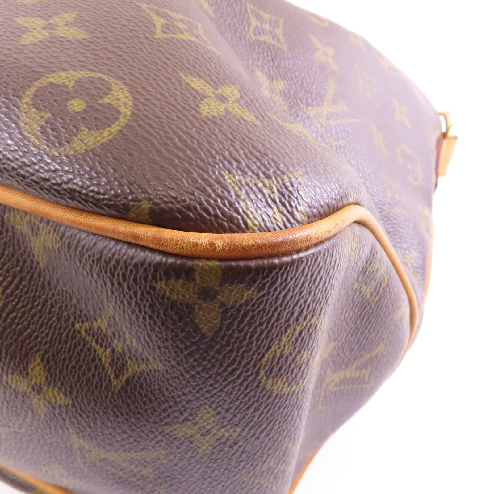 LOUIS VUITTON Monogram Delightful PM金扣肩背袋棕色