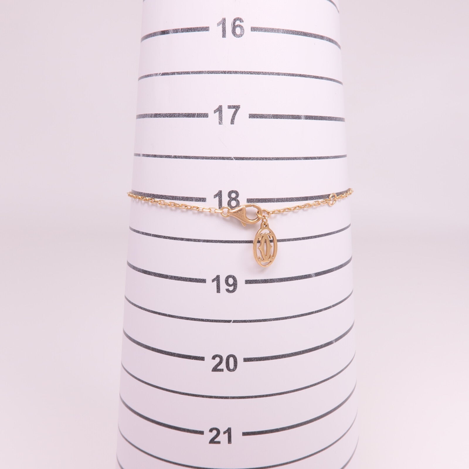 CARTIER 18K玫瑰金d'Amour Bracelet粉紅色藍寶石手鏈