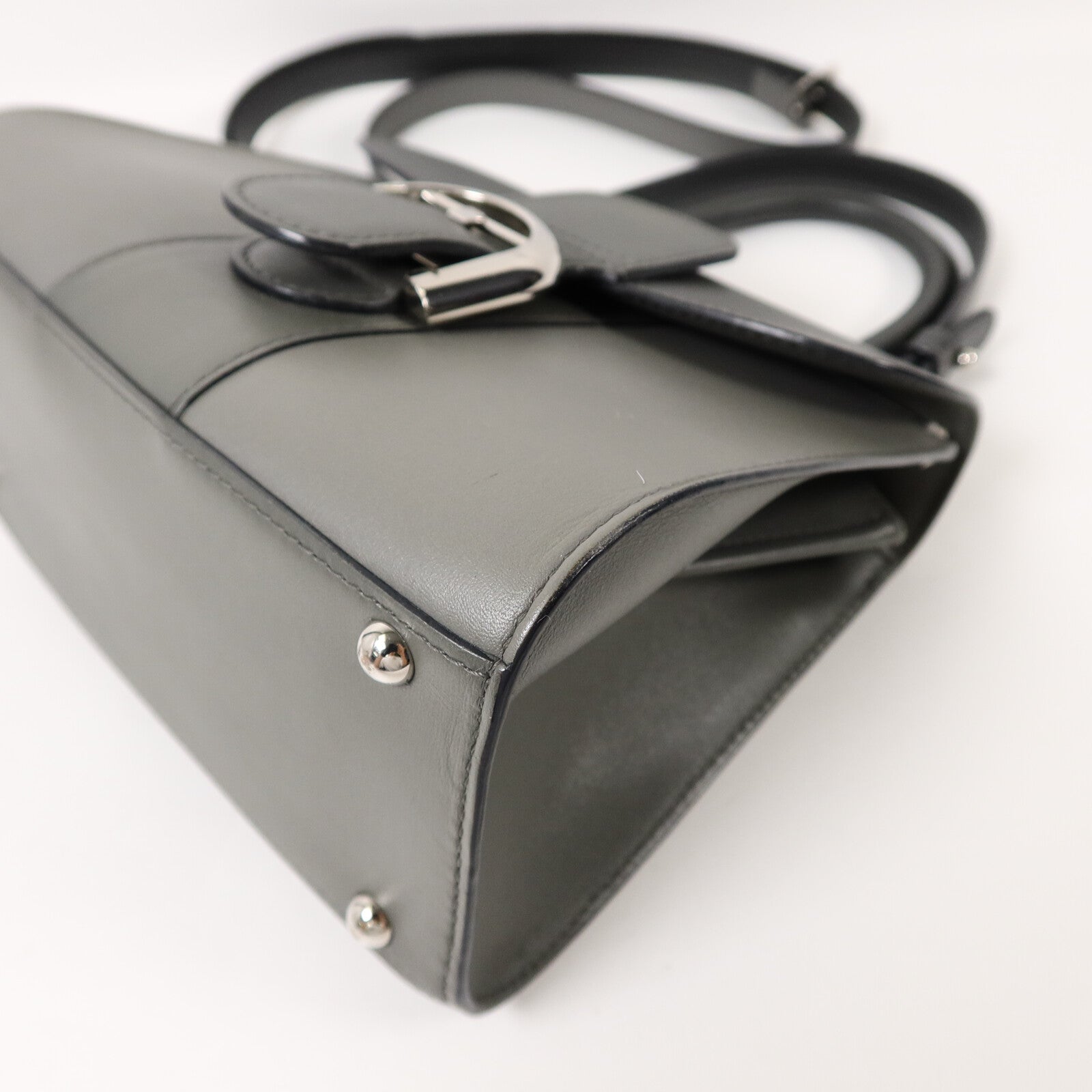 Delvaux 牛皮皮革Brilliant Mini手挽肩背兩用袋