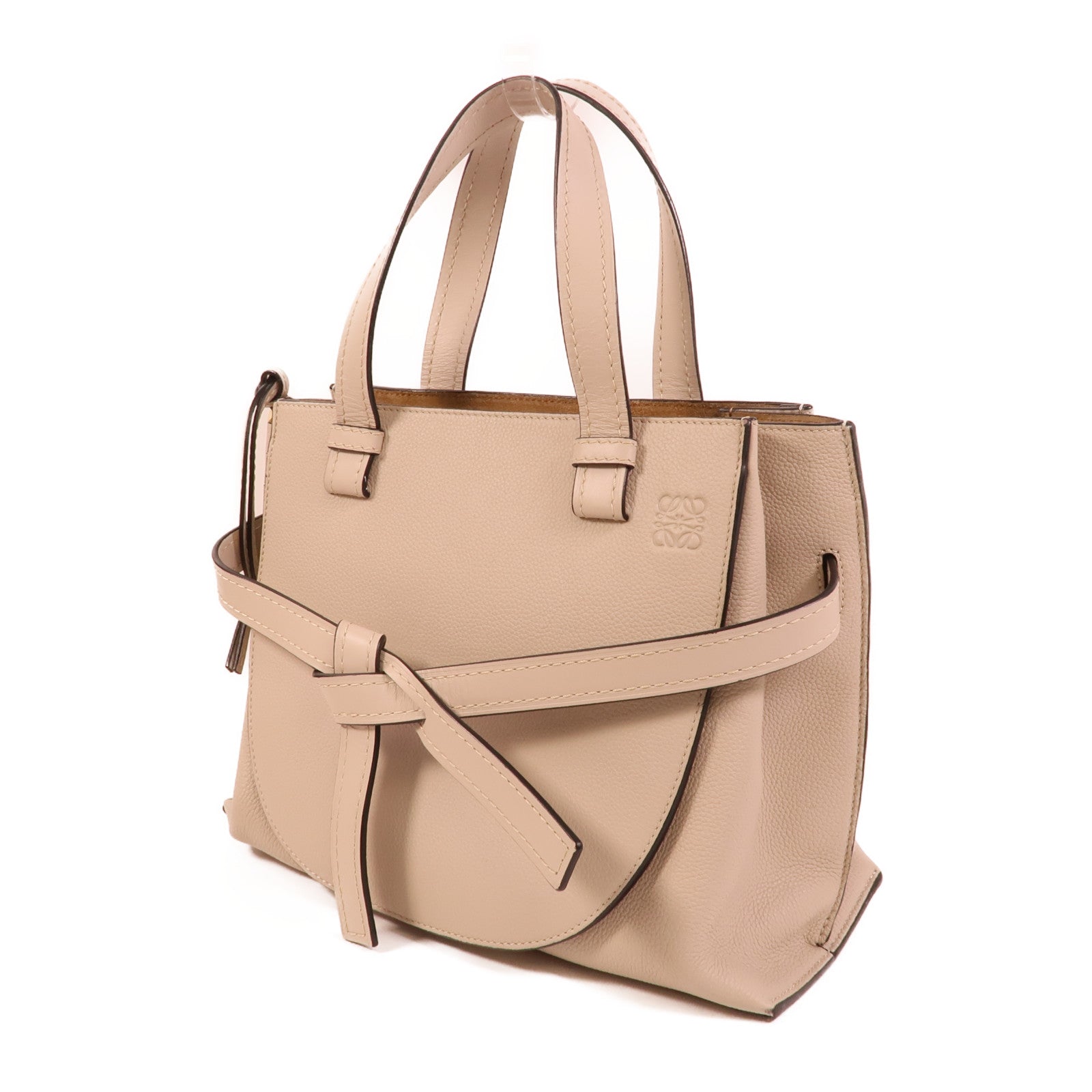 LOEWE 牛皮皮革Gate Top Handle手挽肩背兩用袋
