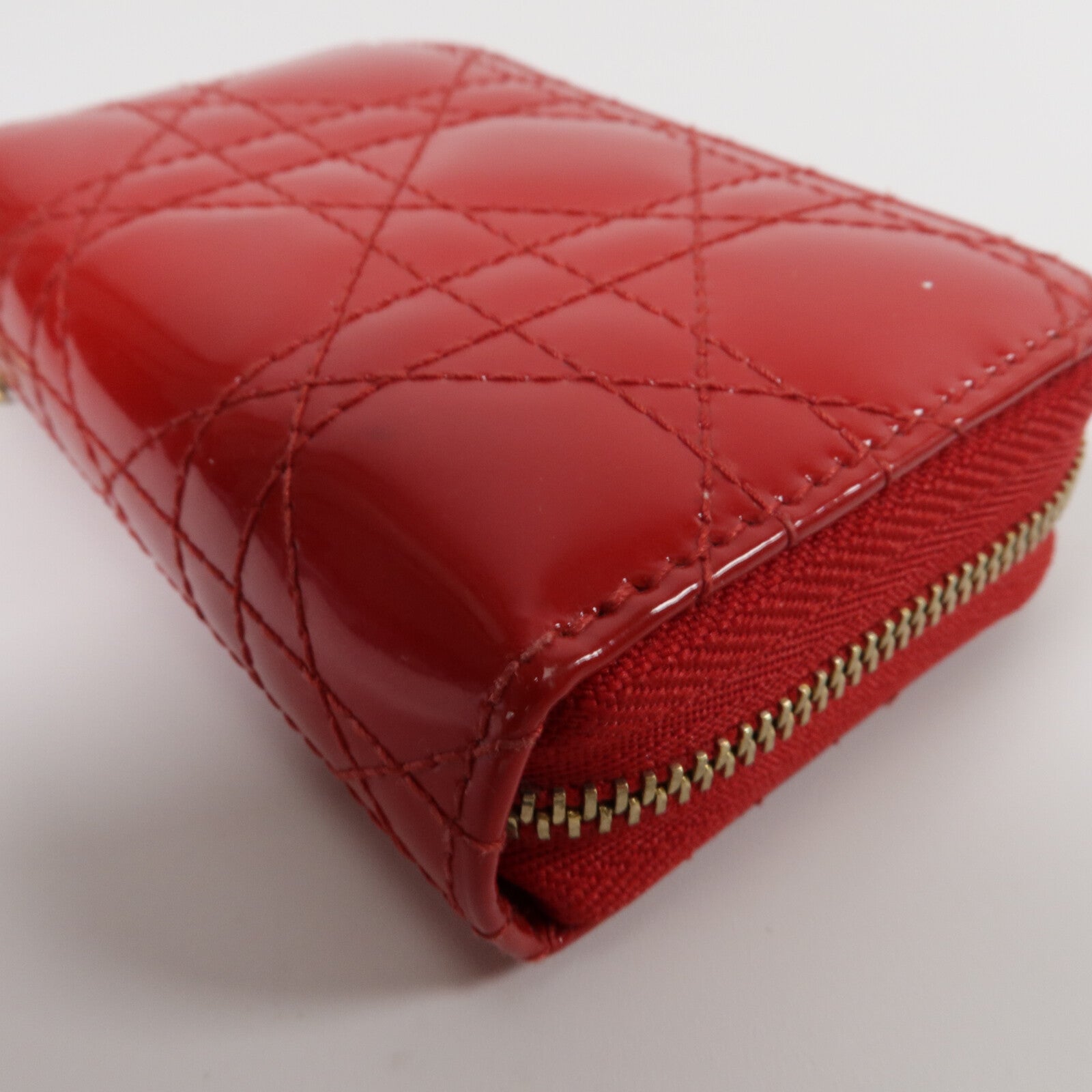 Dior 漆皮皮革Lady Dior Voyageur Card Holder卡片套