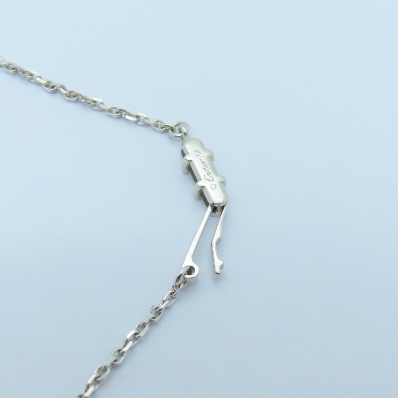 CARTIER 【激減優惠】18K白金C heart Diamond Necklace項鍊