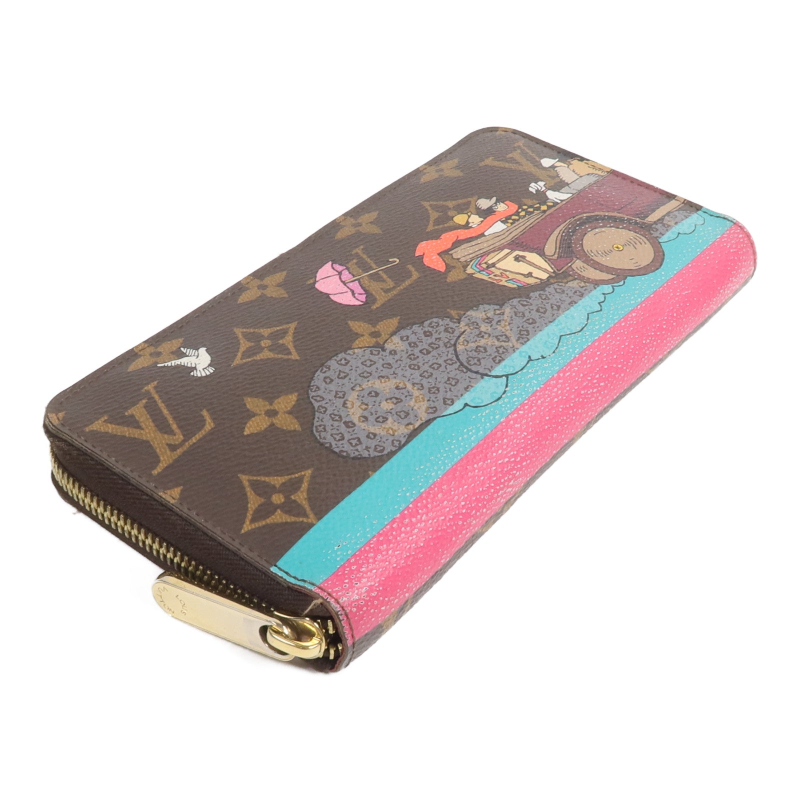 LOUIS VUITTON Monogram Illustre Evasion Zippy Wallet長錢包