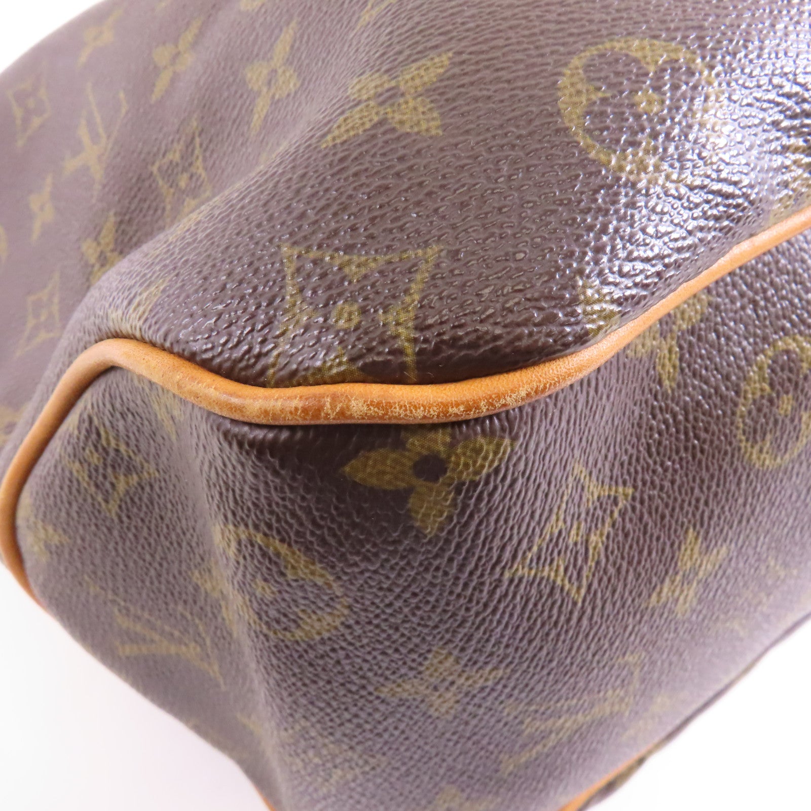 LOUIS VUITTON Monogram Delightful PM金扣肩背袋棕色