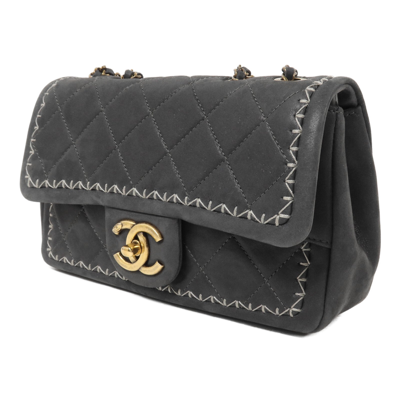 CHANEL 牛皮皮革Chain Shoulder Bag鏈帶肩背袋