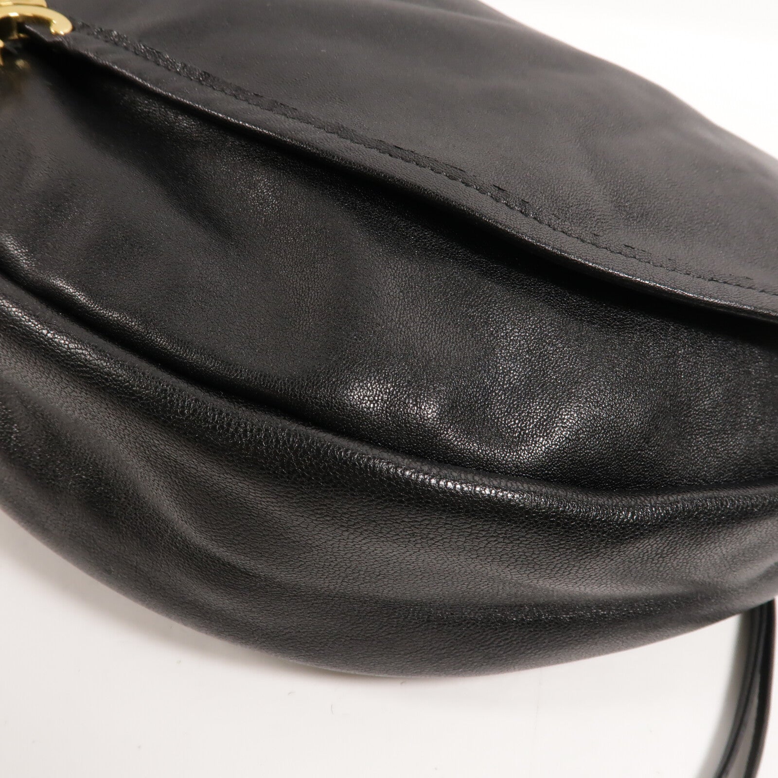 CELINE 牛皮皮革Soft Triomphe Half Moon肩背袋
