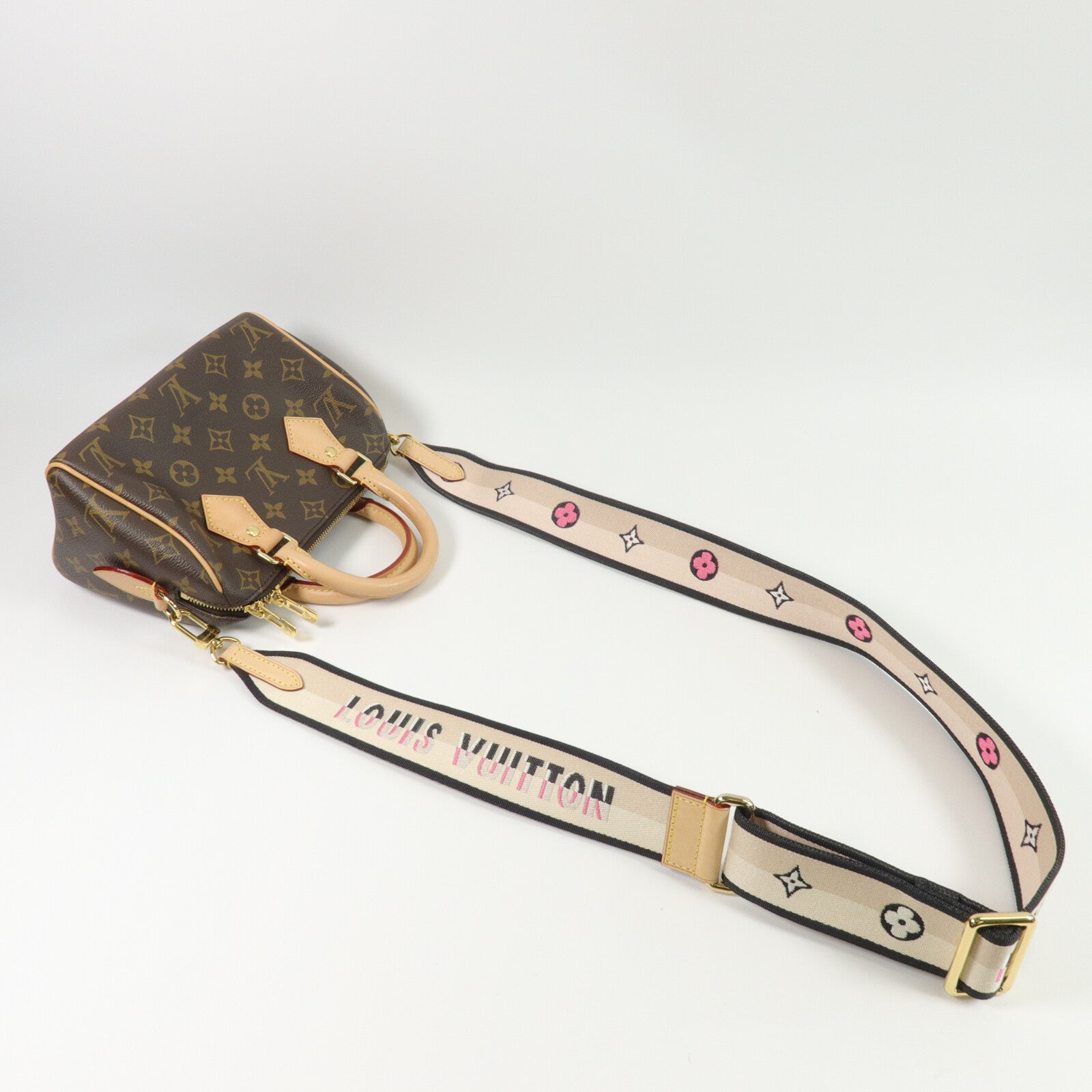 LOUIS VUITTON Monogram Speedy Bandouliere 20手挽肩背兩用袋