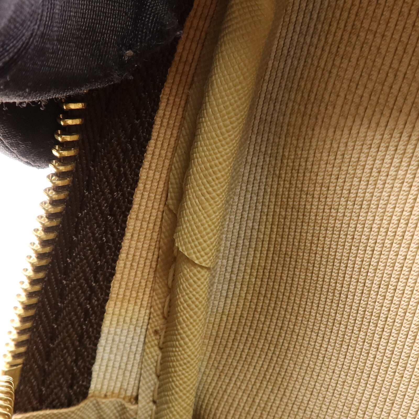 LOUIS VUITTON Monogram Reporter PM金扣肩背袋棕色