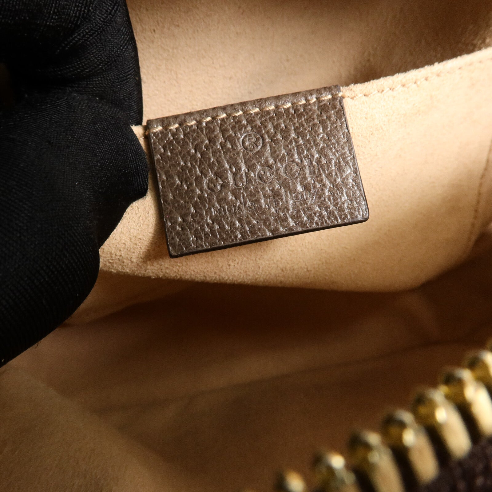 GUCCI 塗層帆布Ophidia GG Mini手挽肩背兩用袋