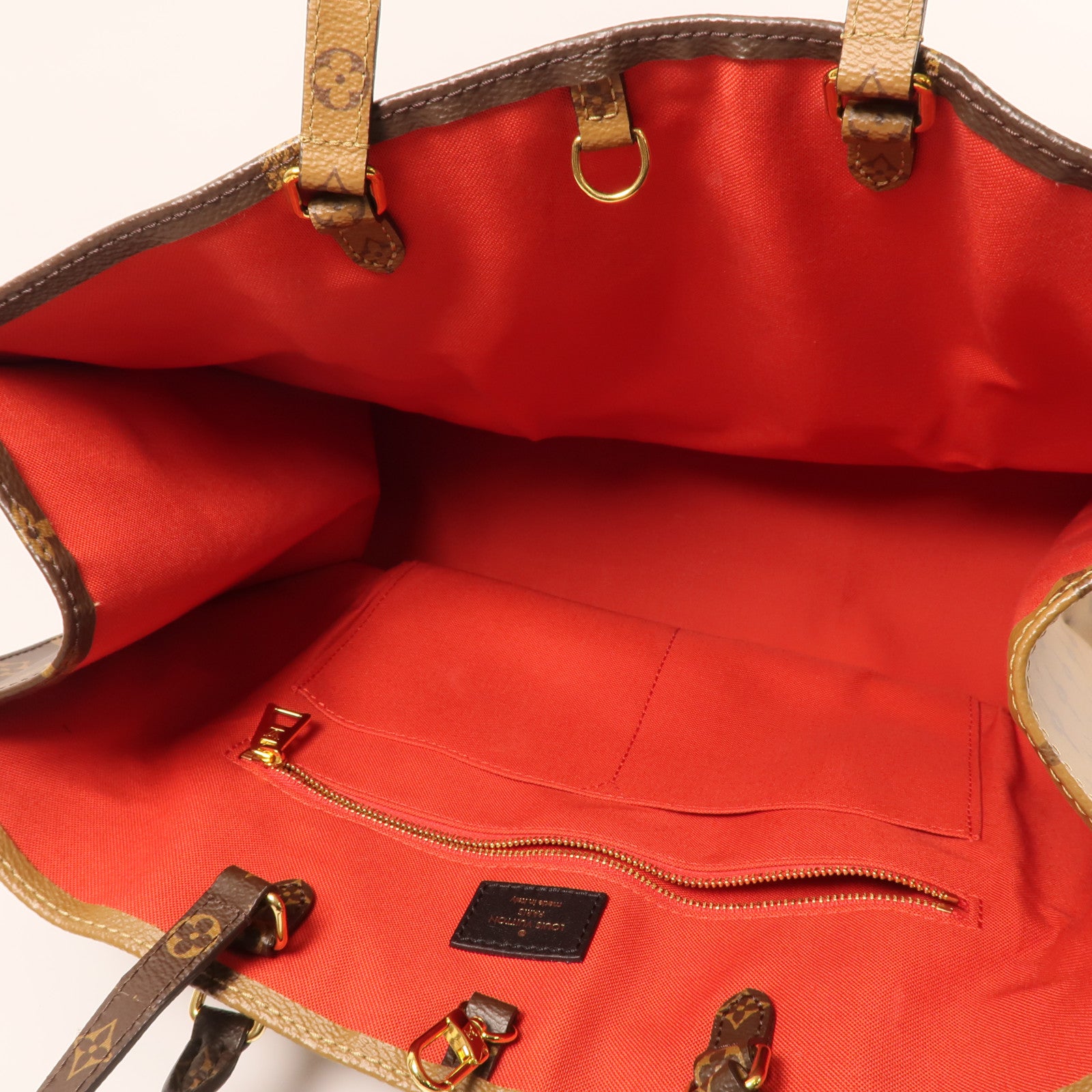 LOUIS VUITTON Monogram Giant OnTheGo GM金扣手挽肩背兩用袋