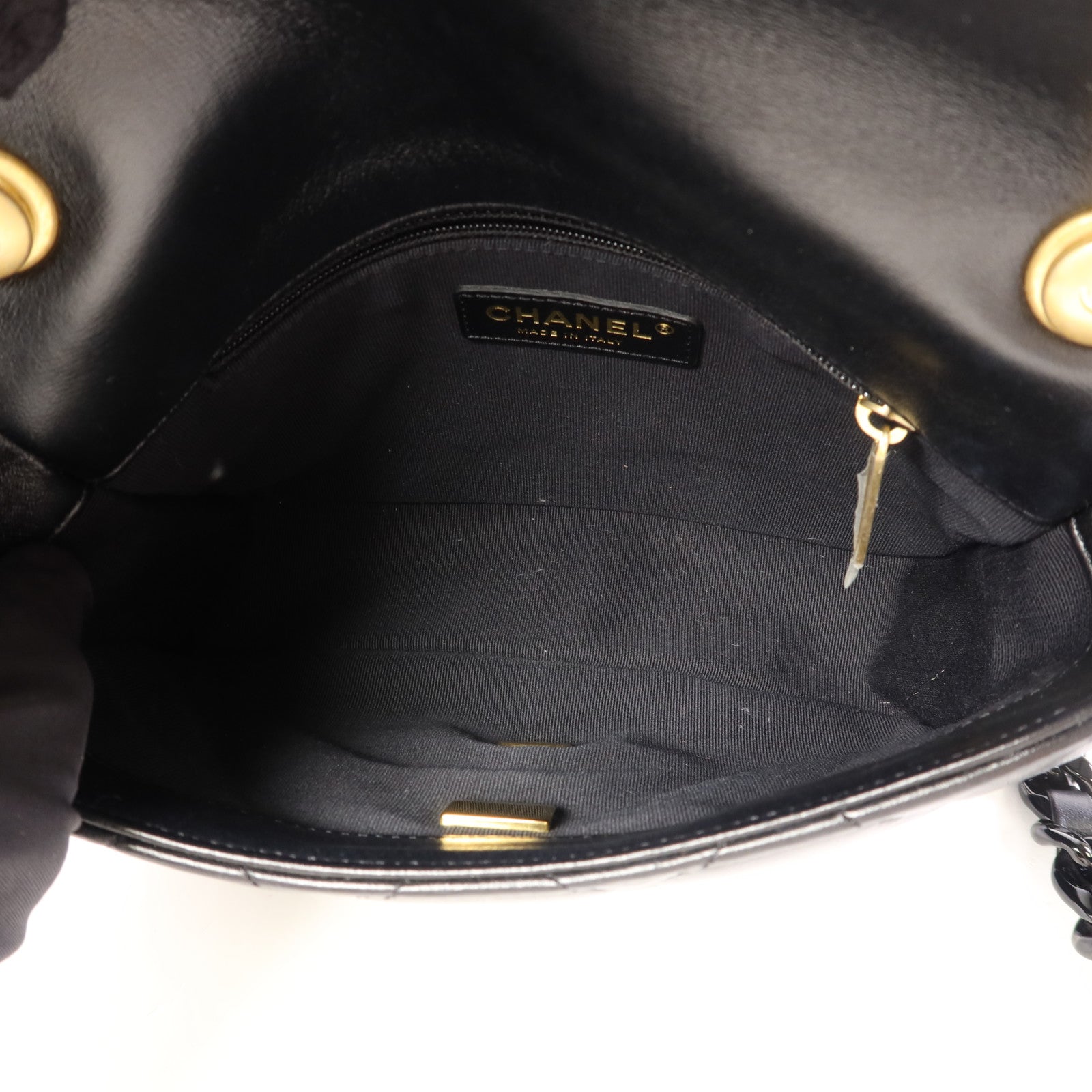 CHANEL 羊皮皮革Chain Shoulder Bag金扣鏈帶肩背袋