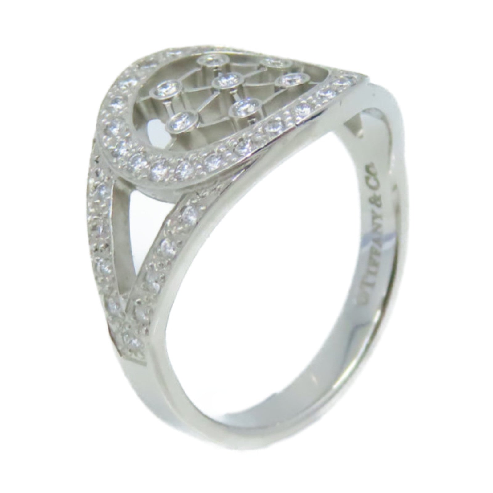 TIFFANY＆CO **【激減優惠】PT950鉑金/鑽石Diamond Ring戒指US#5