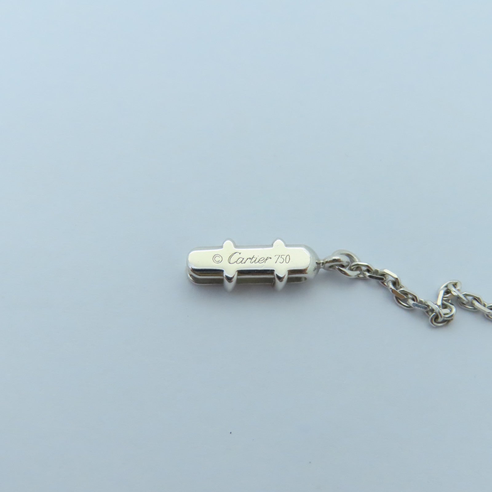 CARTIER 【激減優惠】18K白金C heart Diamond Necklace項鍊