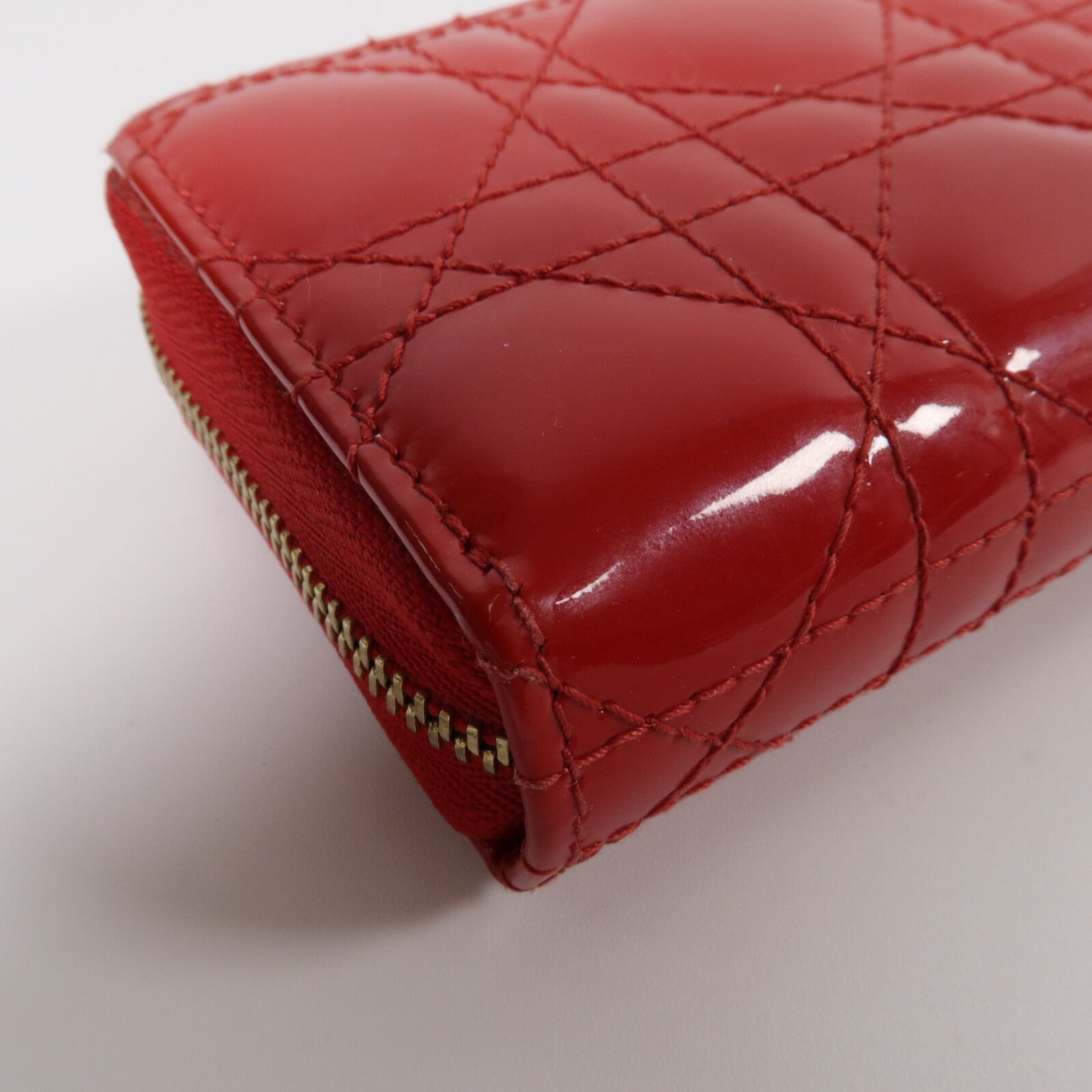 Dior 漆皮皮革Lady Dior Voyageur Card Holder卡片套