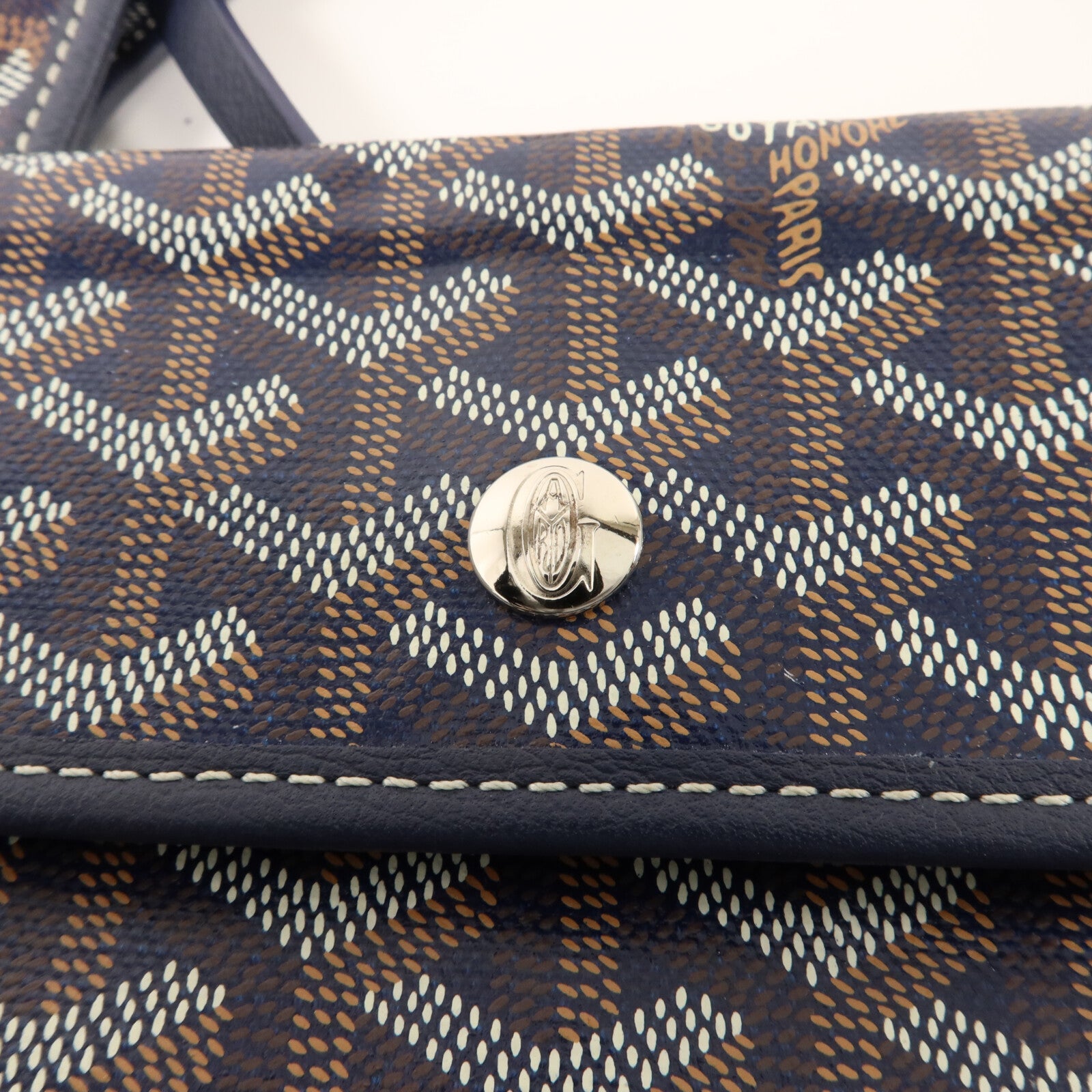 GOYARD 塗層帆布/牛皮皮革Boheme Hobo PM肩背袋