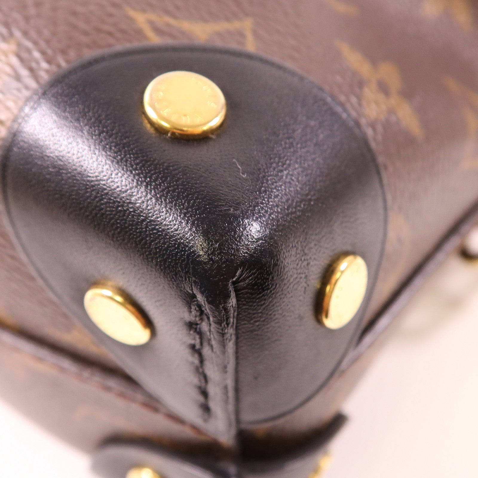 LOUIS VUITTON Monogram Petite Malle Souple金扣手挽肩背兩用袋