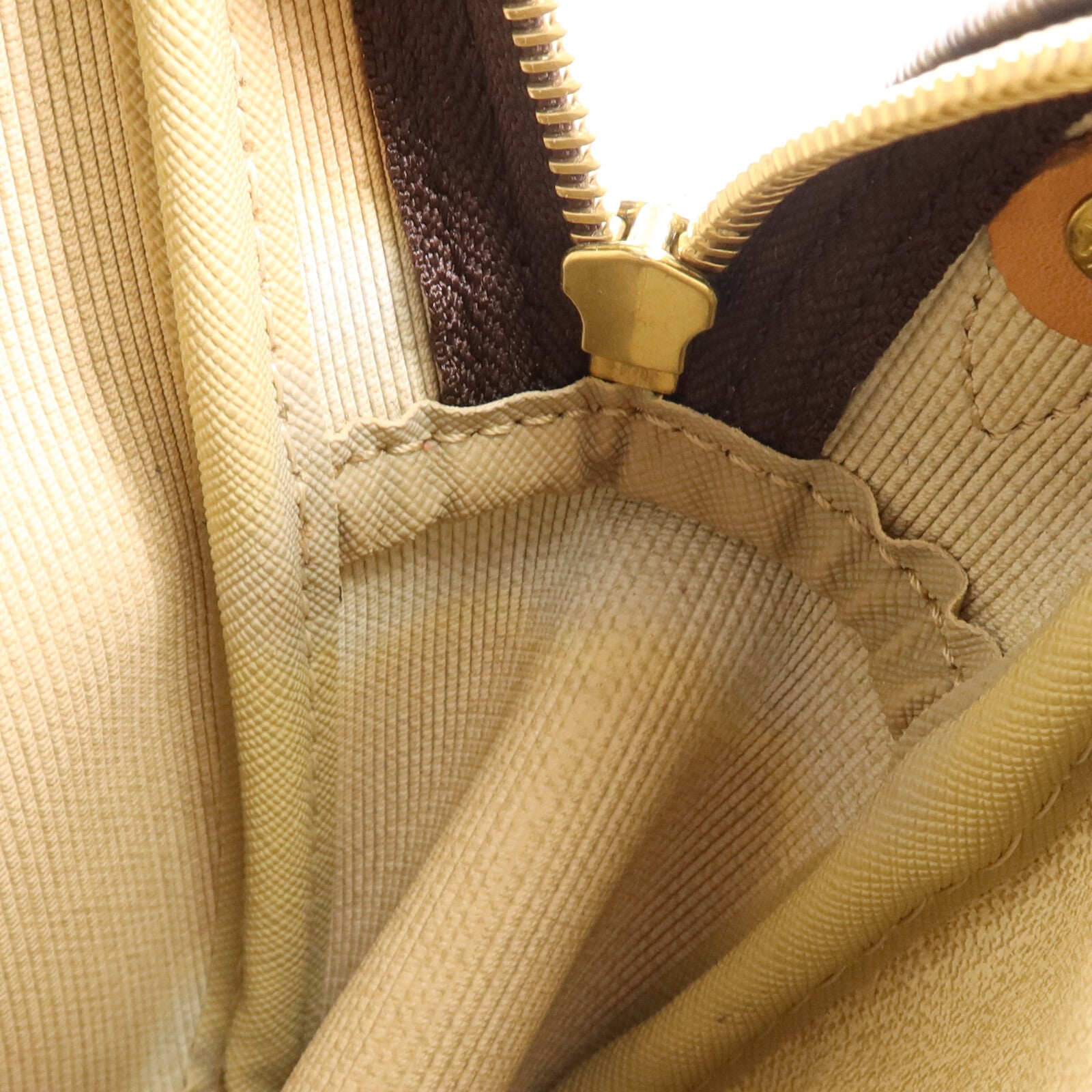 LOUIS VUITTON Monogram Reporter PM金扣肩背袋棕色