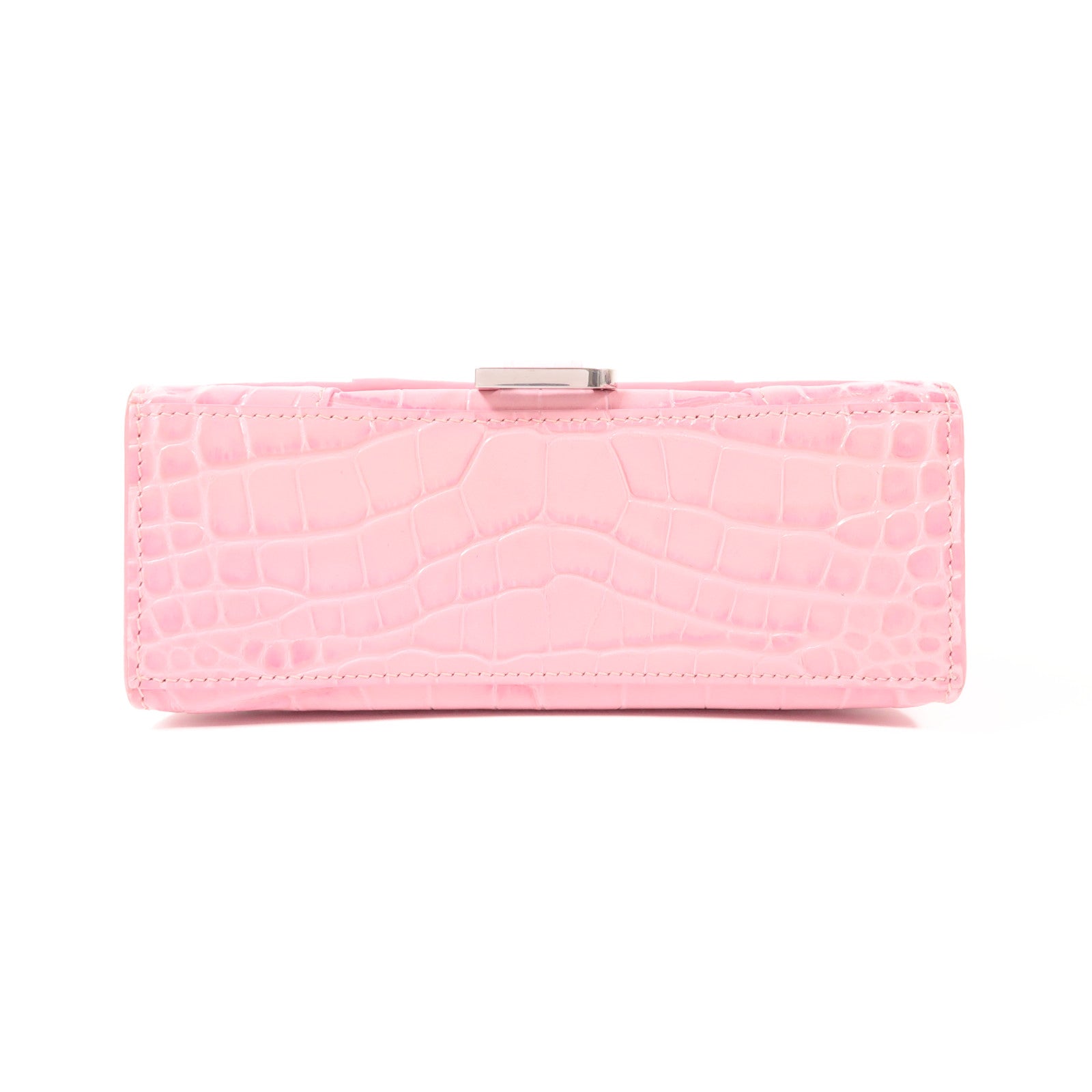 BALENCIAGA 牛皮皮革Hourglass XS銀扣手挽肩背兩用袋