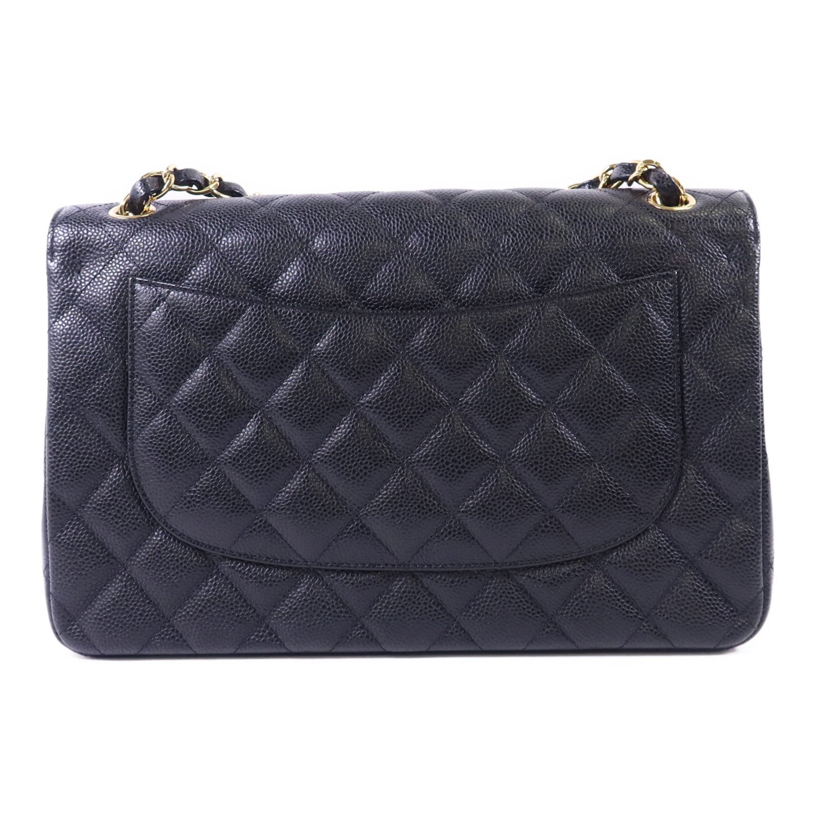 CHANEL 牛皮皮革Large Classic金扣鏈帶肩背袋