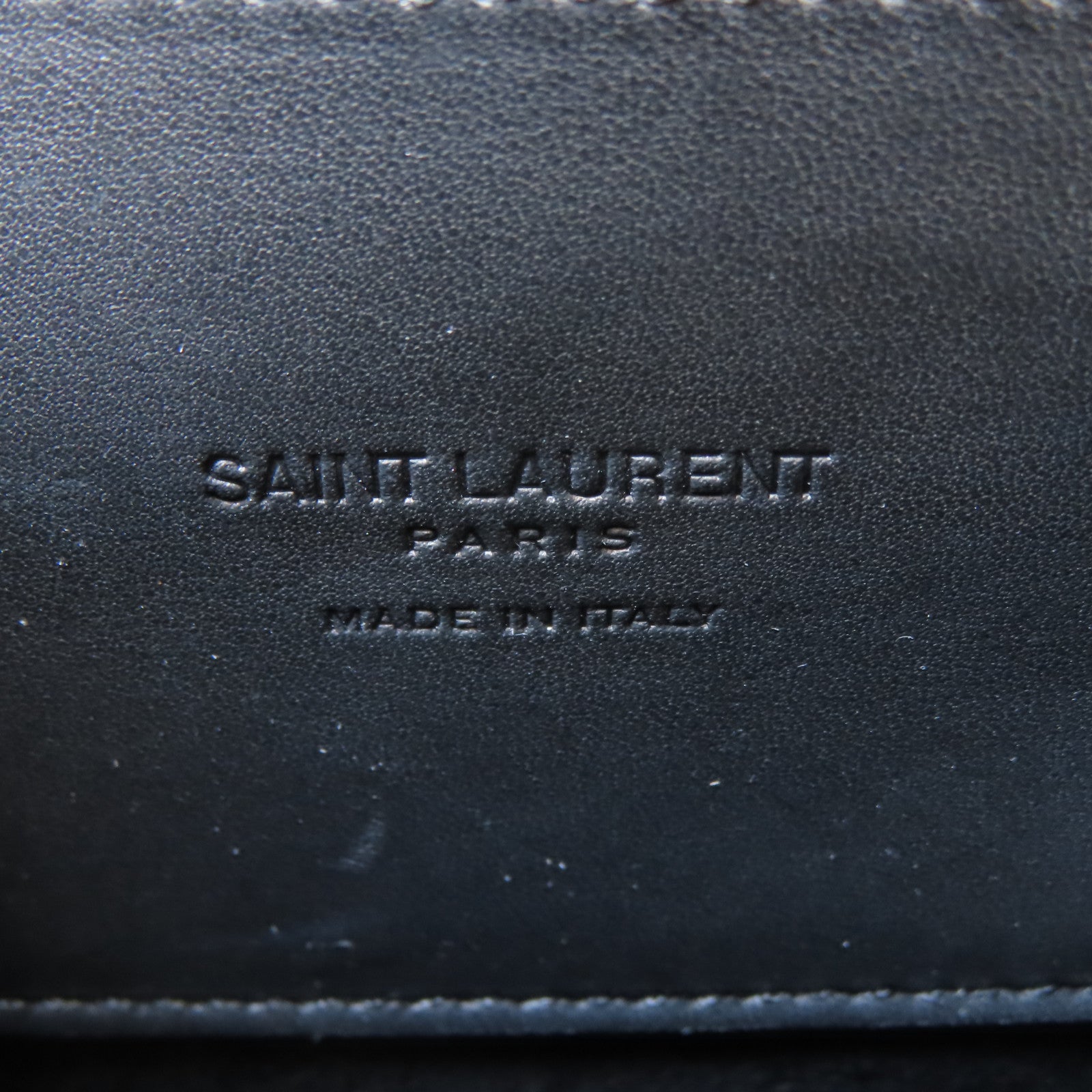 SAINT LAURENT 【激減優惠】牛皮皮革Crossbody Bag金扣肩背袋黑色