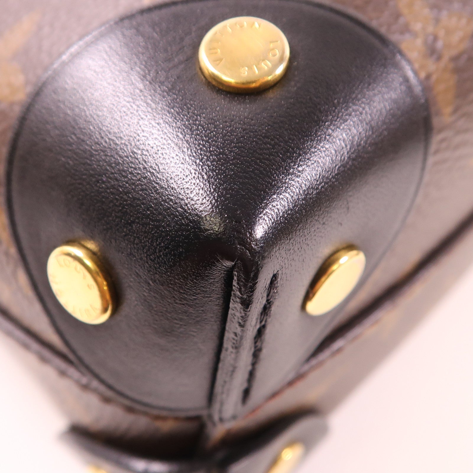 LOUIS VUITTON Monogram Petite Malle Souple金扣手挽肩背兩用袋