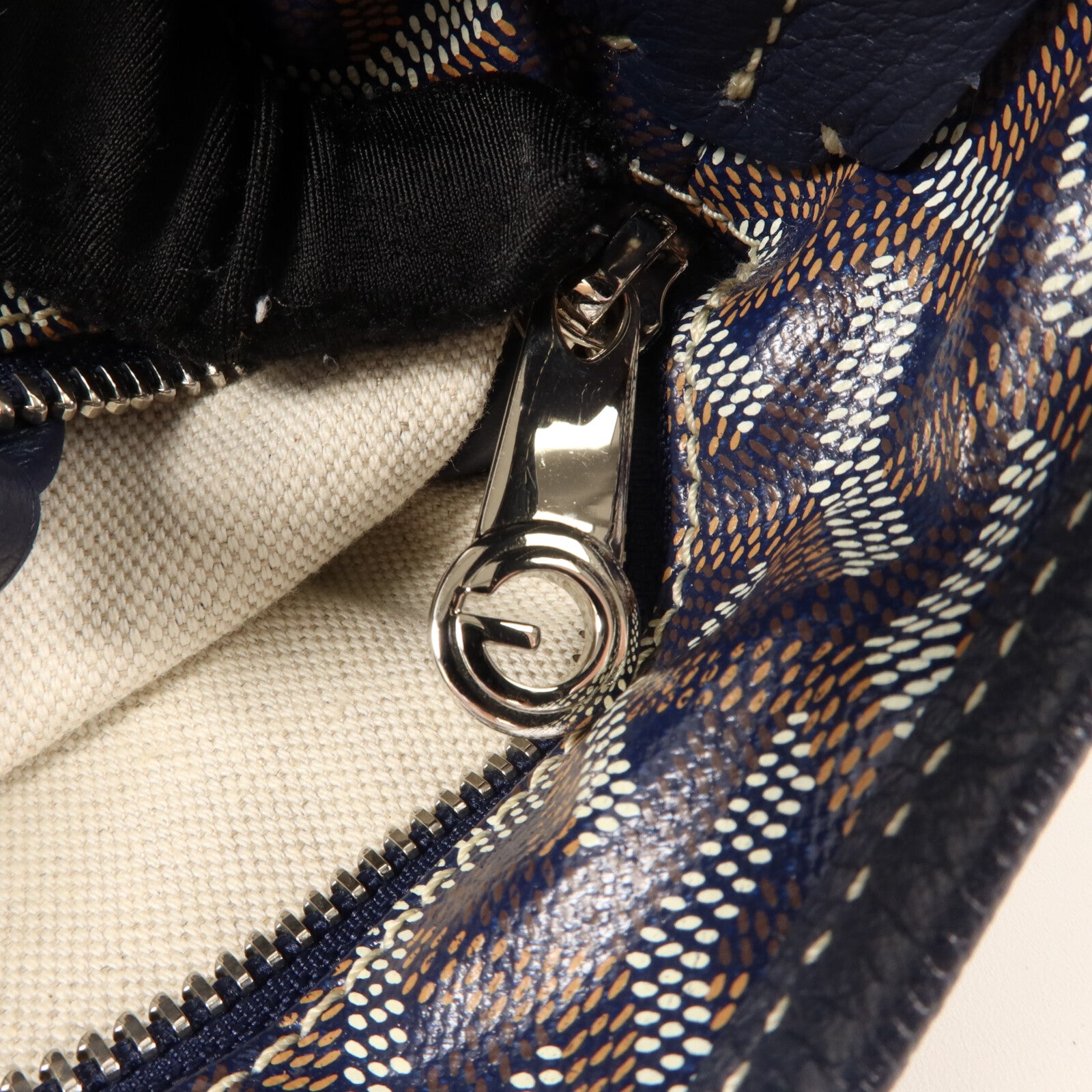 GOYARD 塗層帆布/牛皮皮革Boheme Hobo PM肩背袋