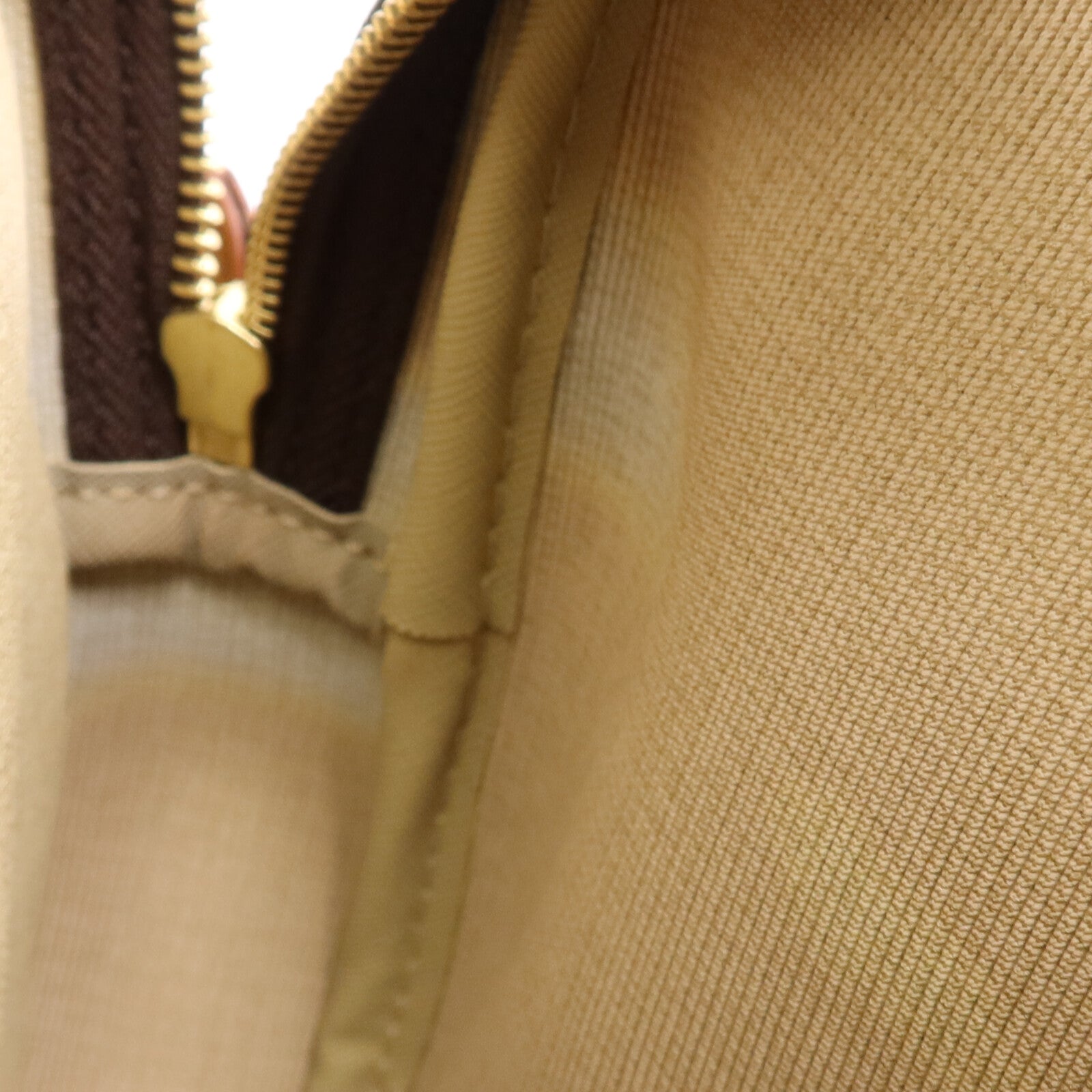 LOUIS VUITTON Monogram Reporter PM金扣肩背袋棕色