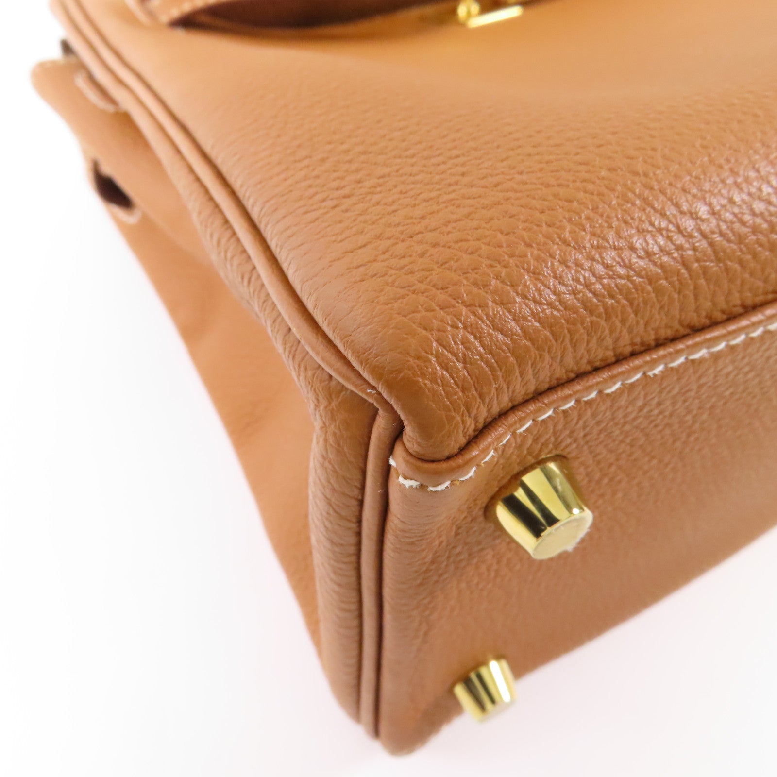 HERMES Togo皮革Kelly 25金扣手挽肩背兩用袋Gold