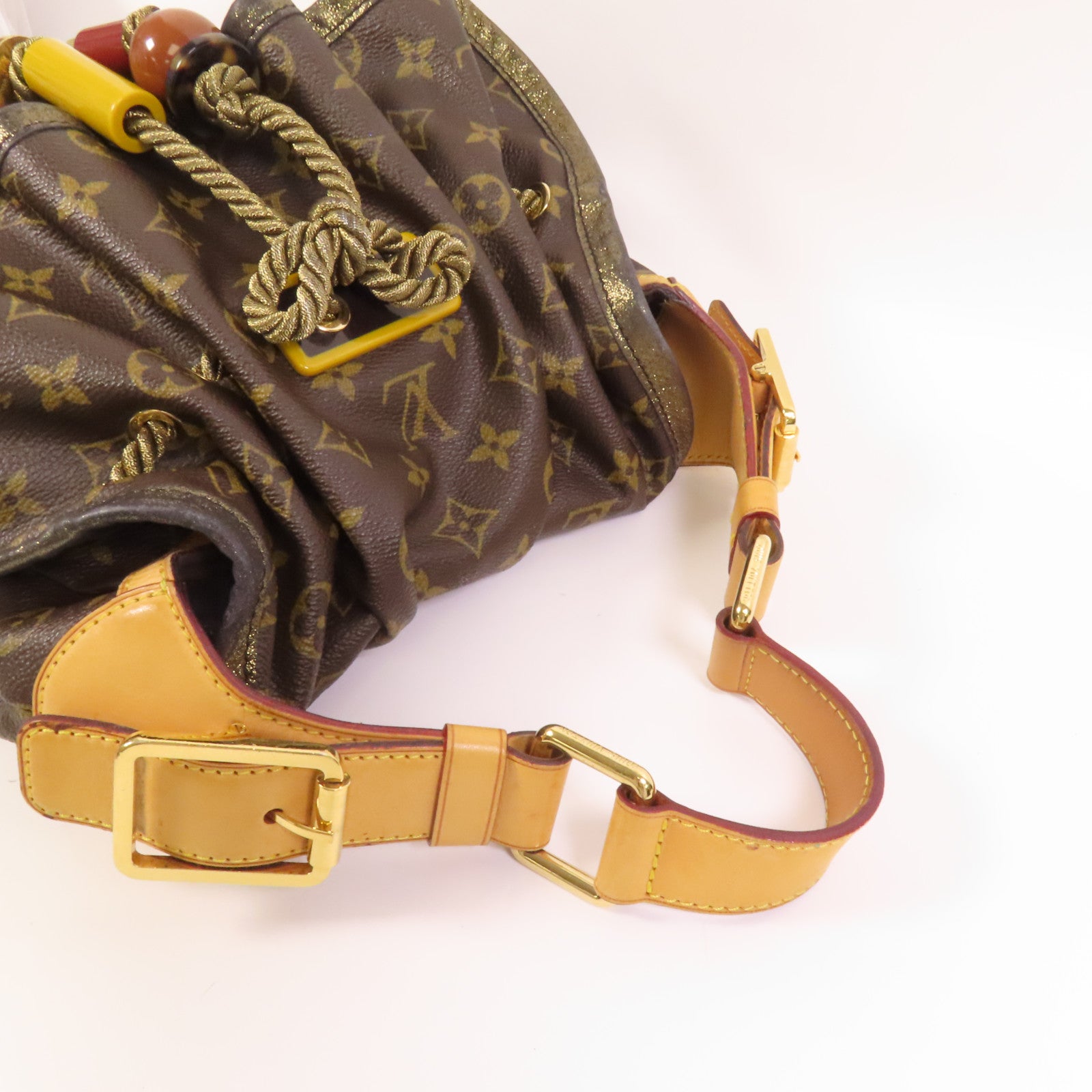 LOUIS VUITTON Monogram Kalahair PM金扣肩背袋