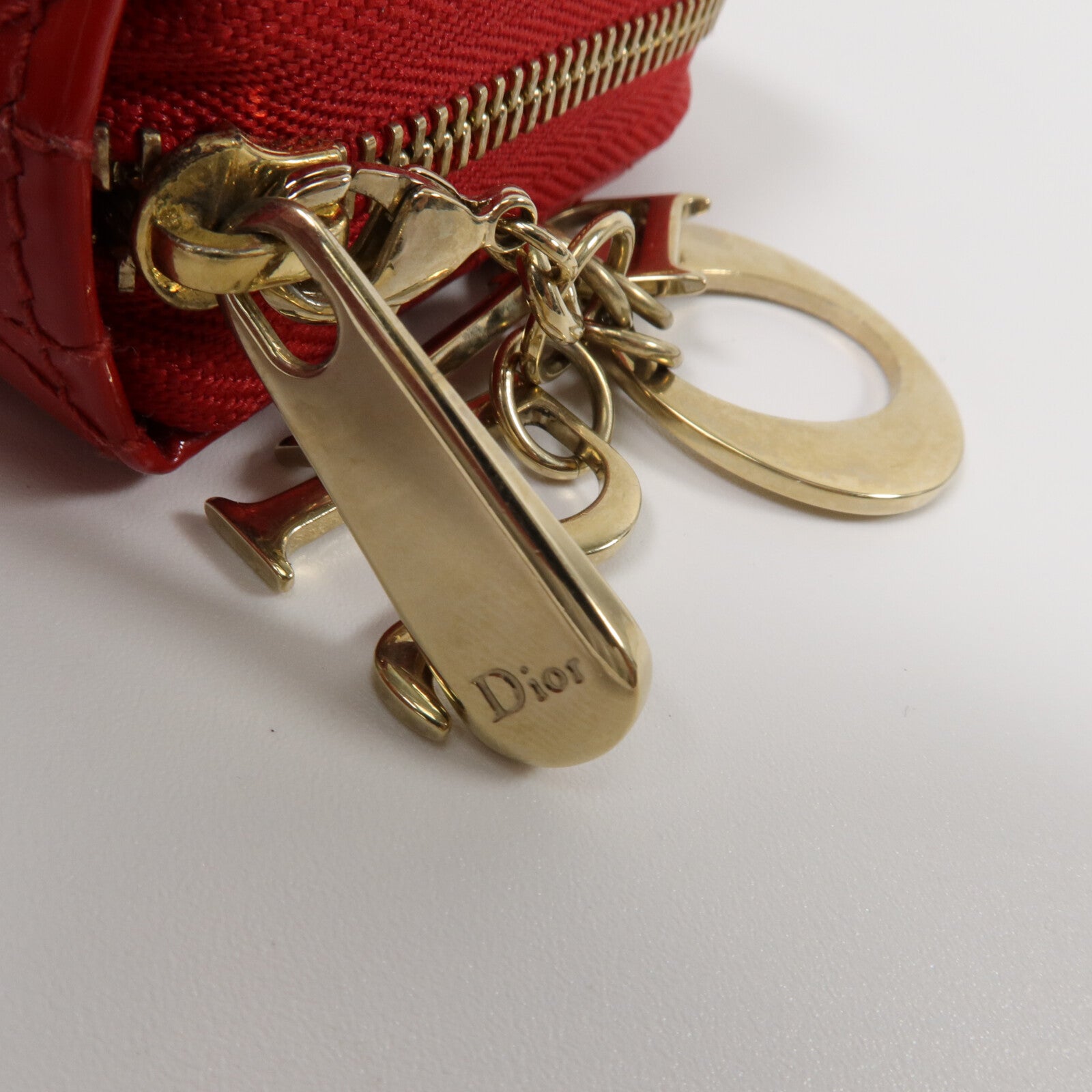 Dior 漆皮皮革Lady Dior Voyageur Card Holder卡片套
