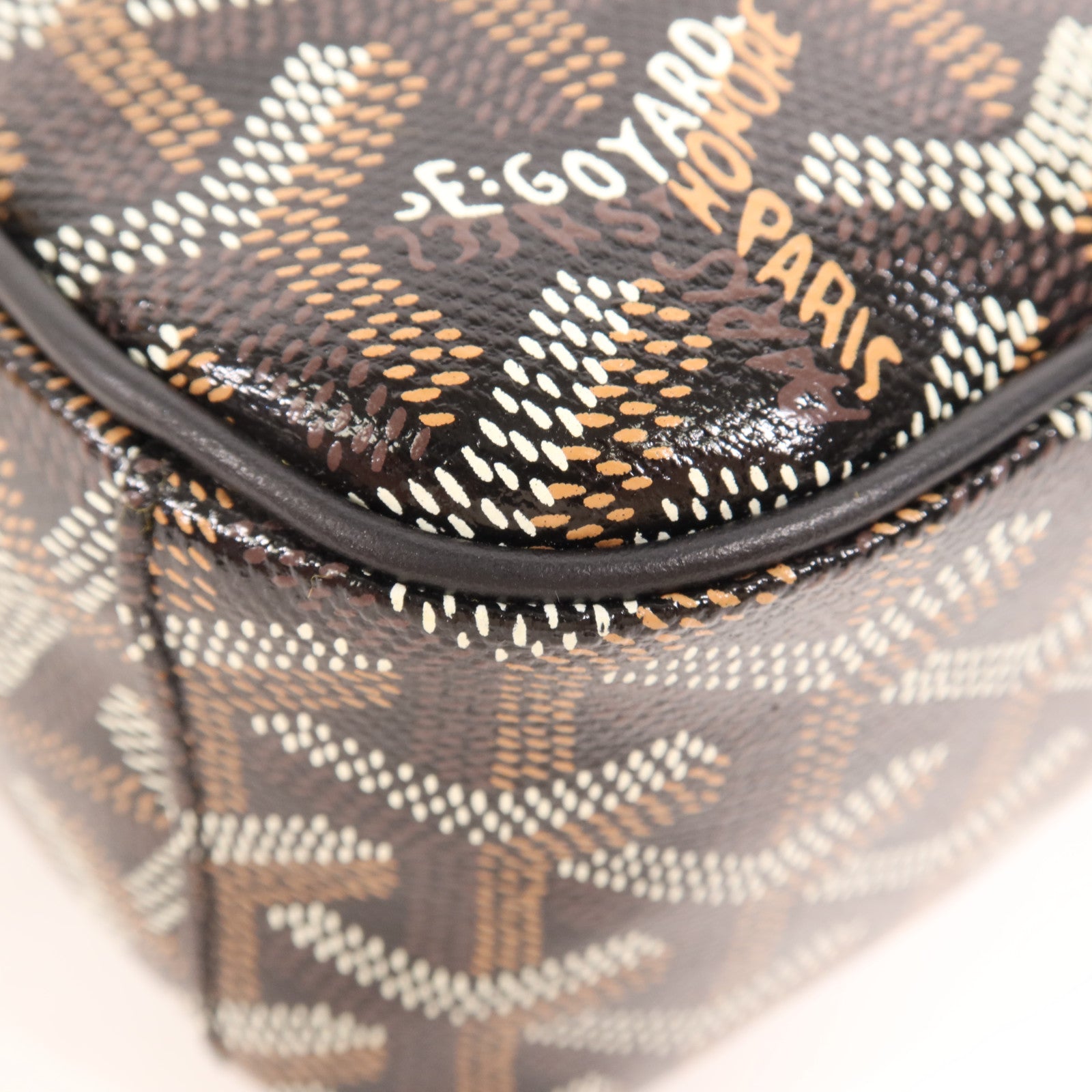 GOYARD 塗層帆布Sac Cap Vert銀扣肩背袋