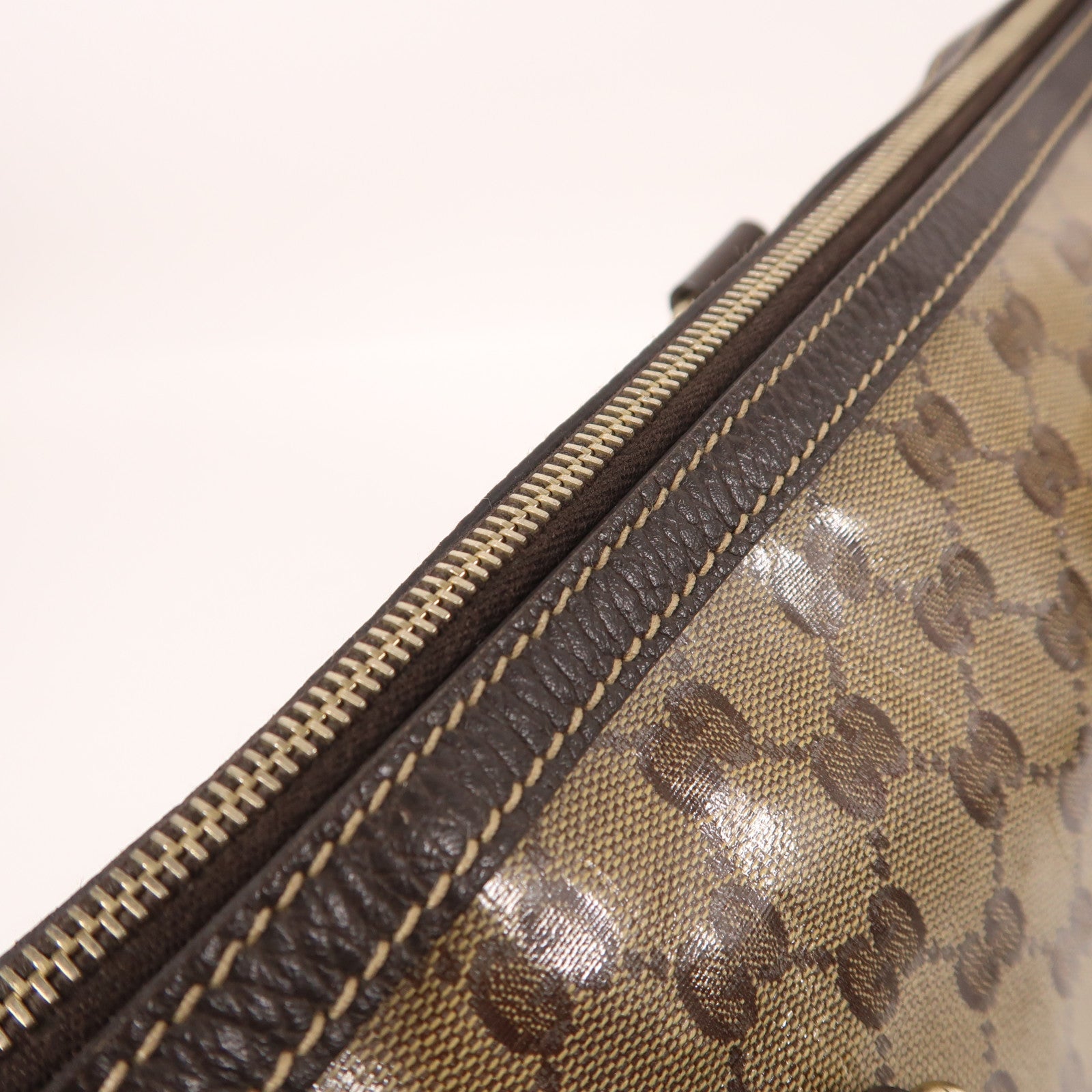 GUCCI PVC Shoulder Bag金扣肩背袋