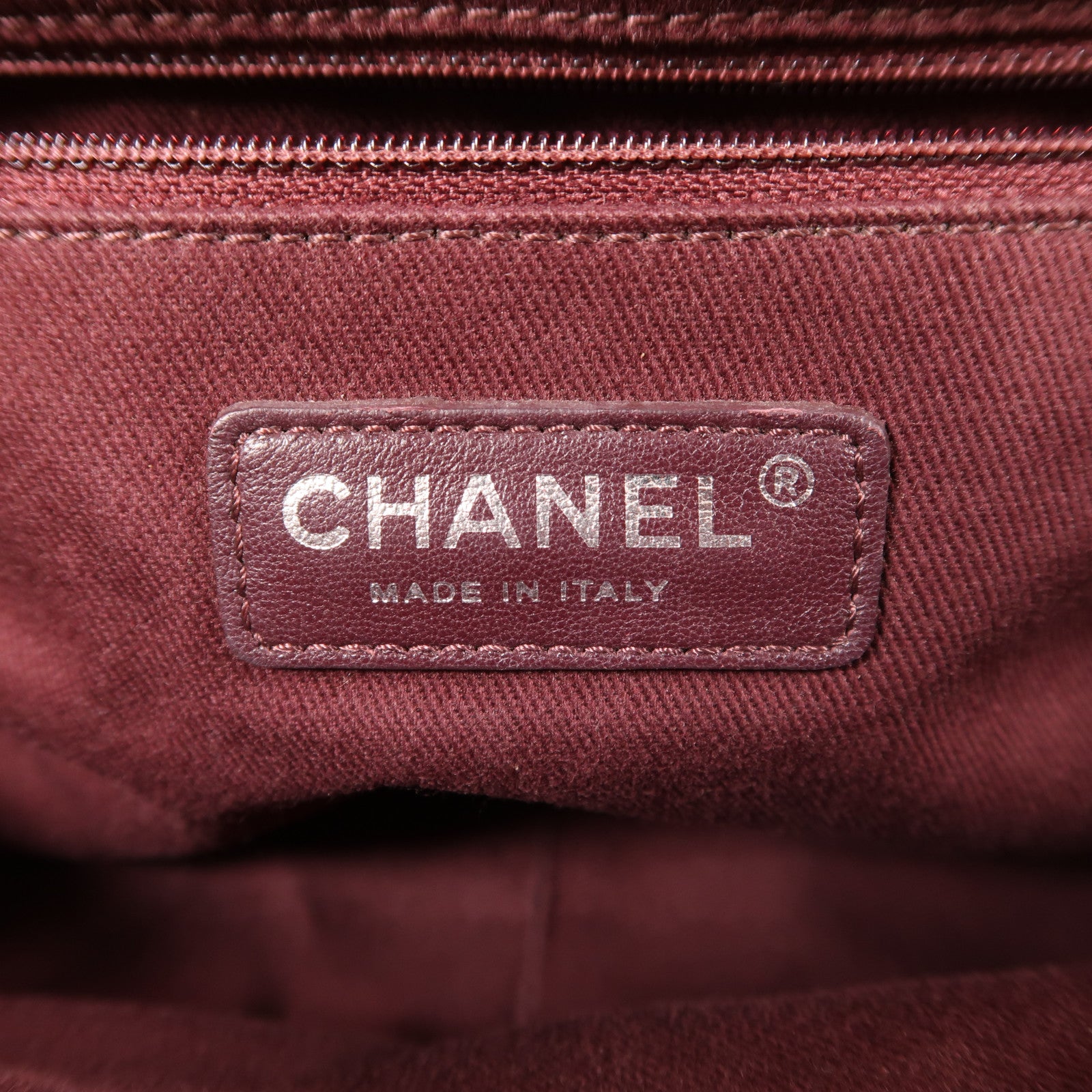 CHANEL Tweed/牛皮皮革Chain Shoulder鏈帶肩背袋