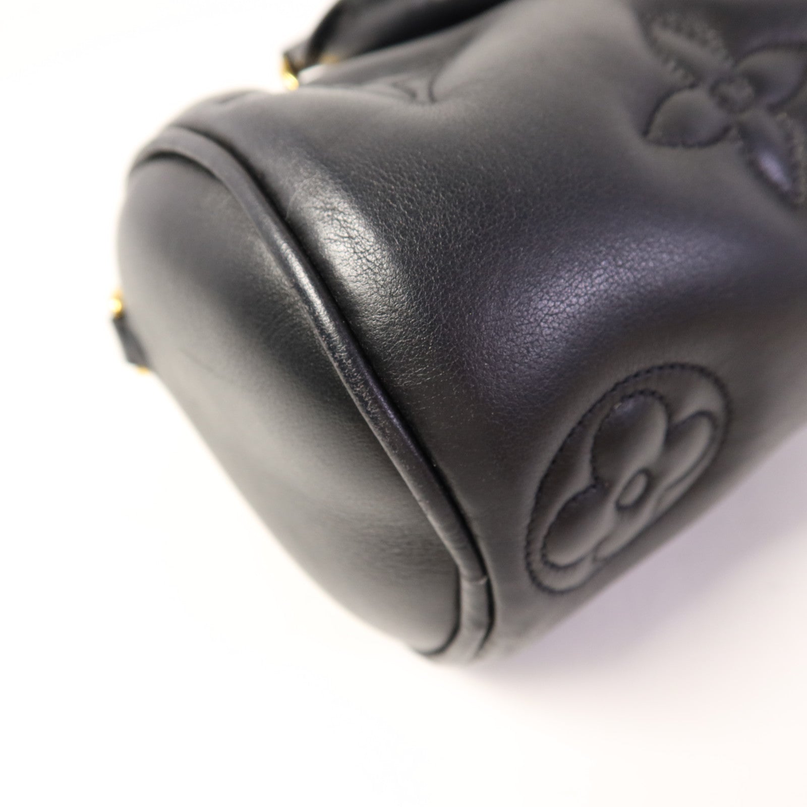 LOUIS VUITTON 牛皮皮革Papillon BB金扣手挽肩背兩用袋