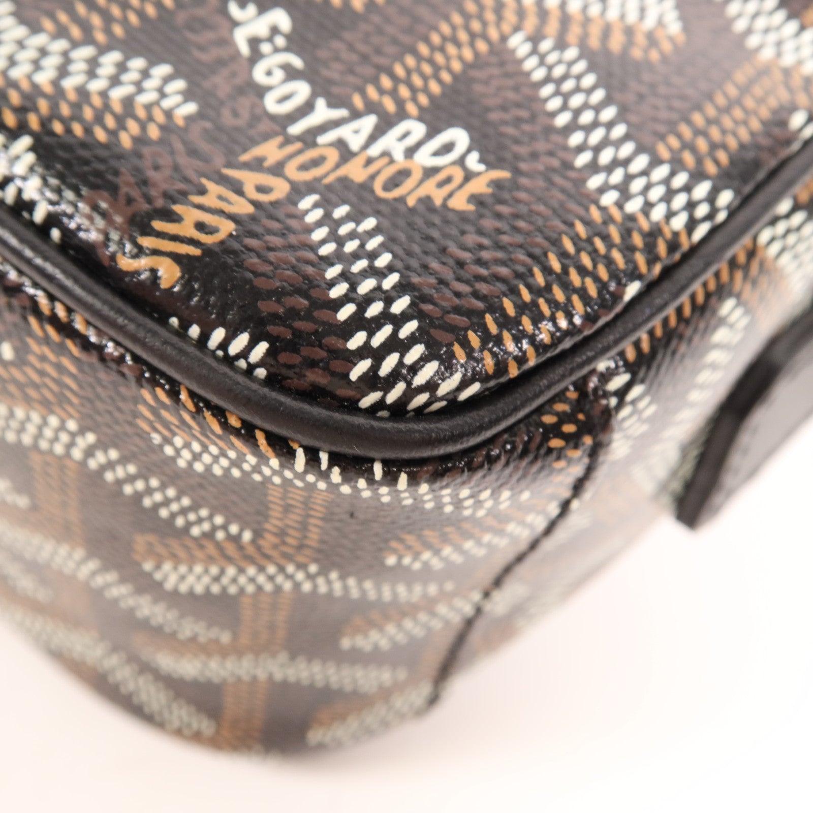 GOYARD 塗層帆布Sac Cap Vert銀扣肩背袋