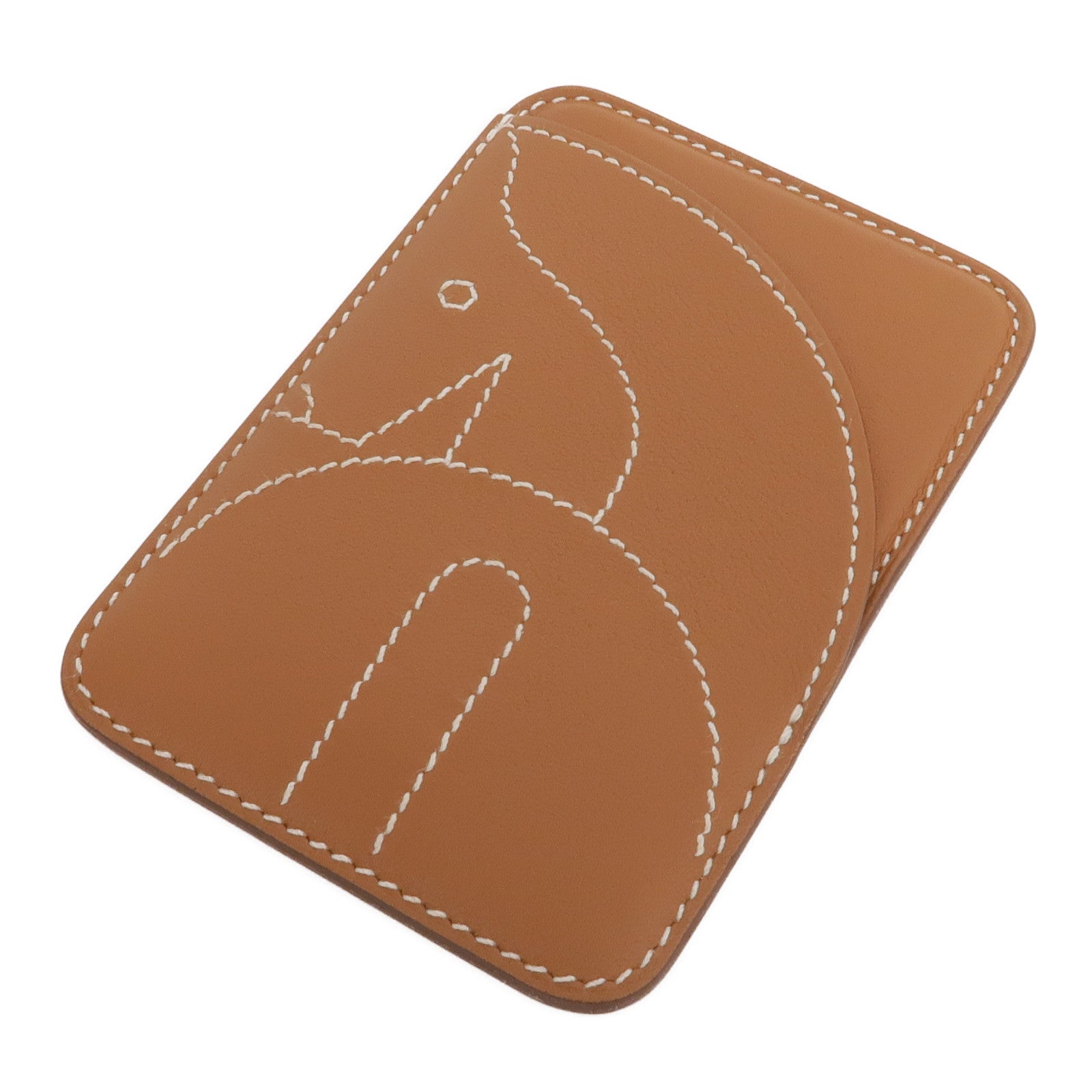 HERMES Swift皮革Horse MagSafe Card Holder卡片套Gold