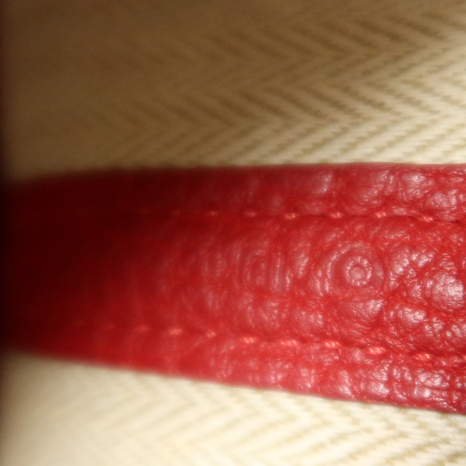 HERMES Negonda皮革Garden Party TPM手挽袋Rouge Piment