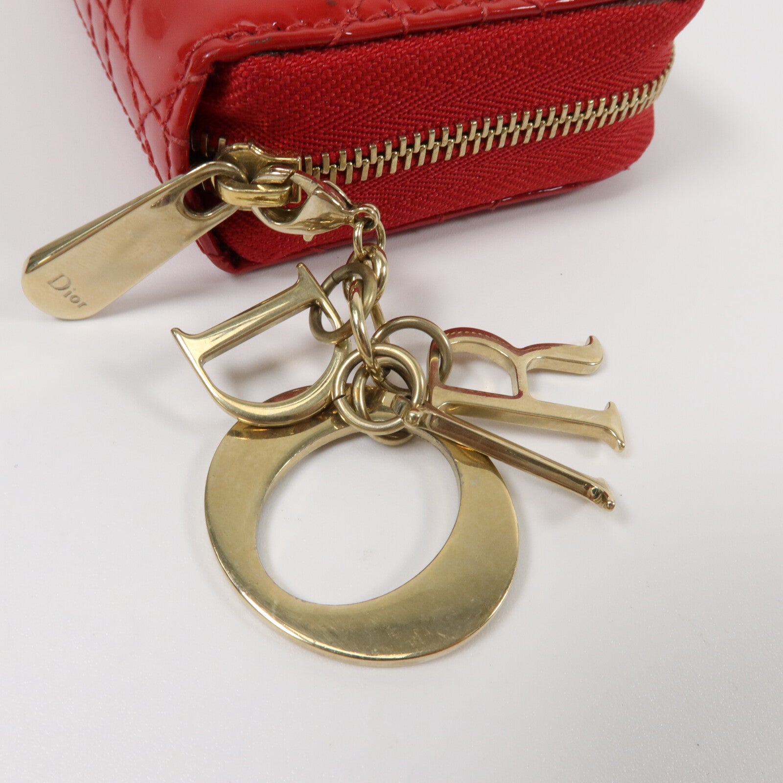 Dior 漆皮皮革Lady Dior Voyageur Card Holder卡片套
