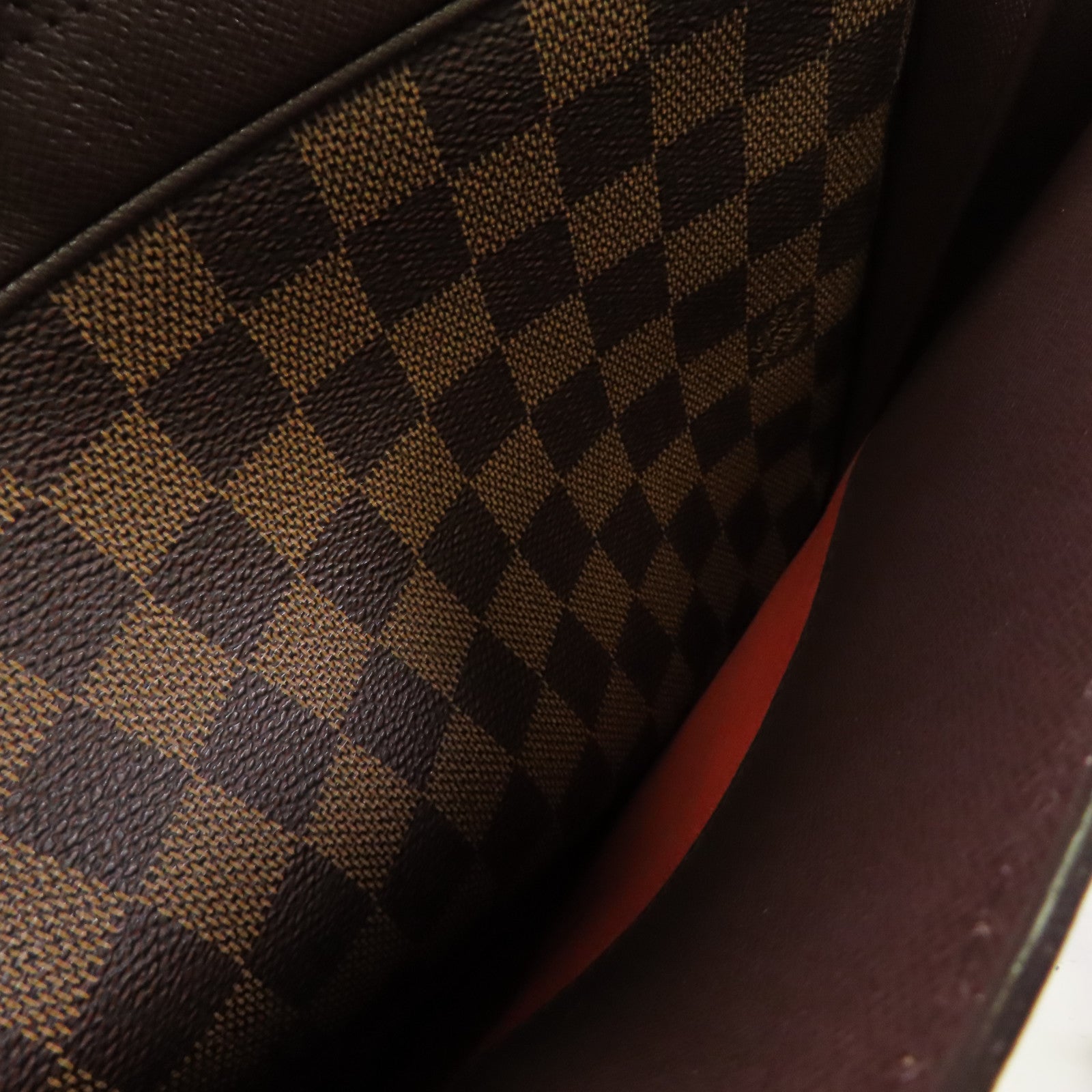 LOUIS VUITTON Damier Triana Handbag金扣手挽袋啡色