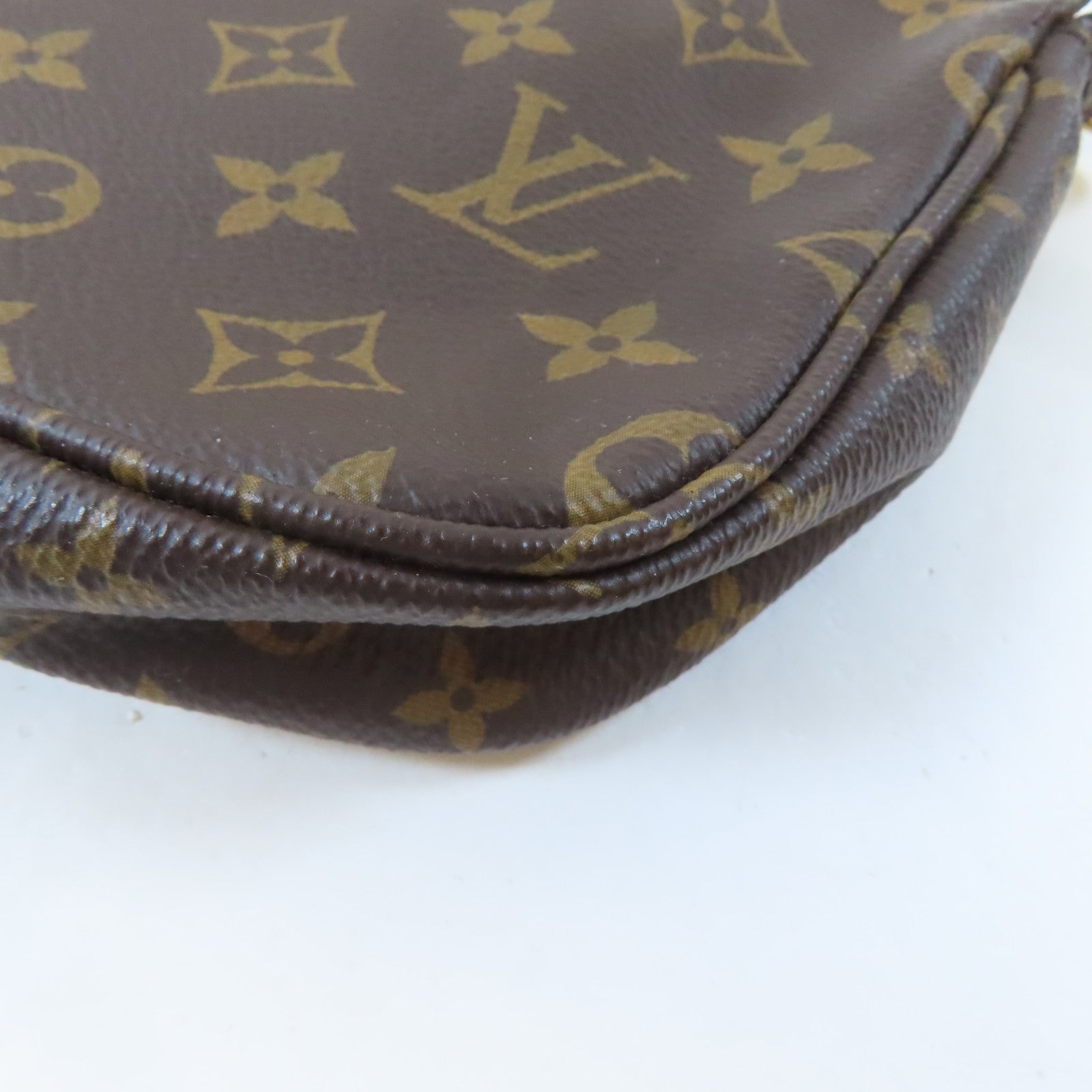 LOUIS VUITTON Monogram Multi Pochette Accessoires金扣手挽肩背兩用袋啡色